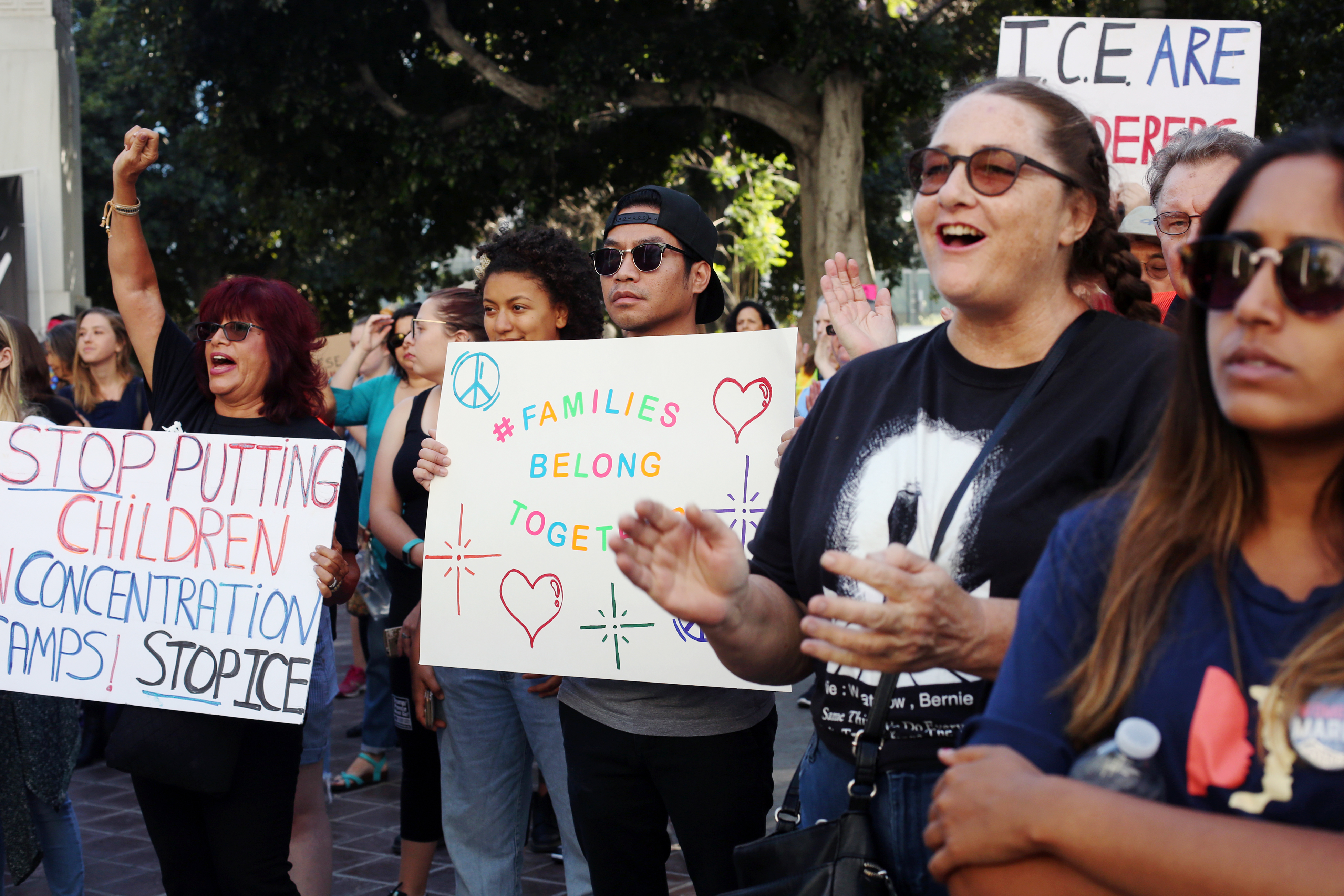 Demonstrators Attend 'Families Belong Together' Rally As Immigration Bill Rejected In House