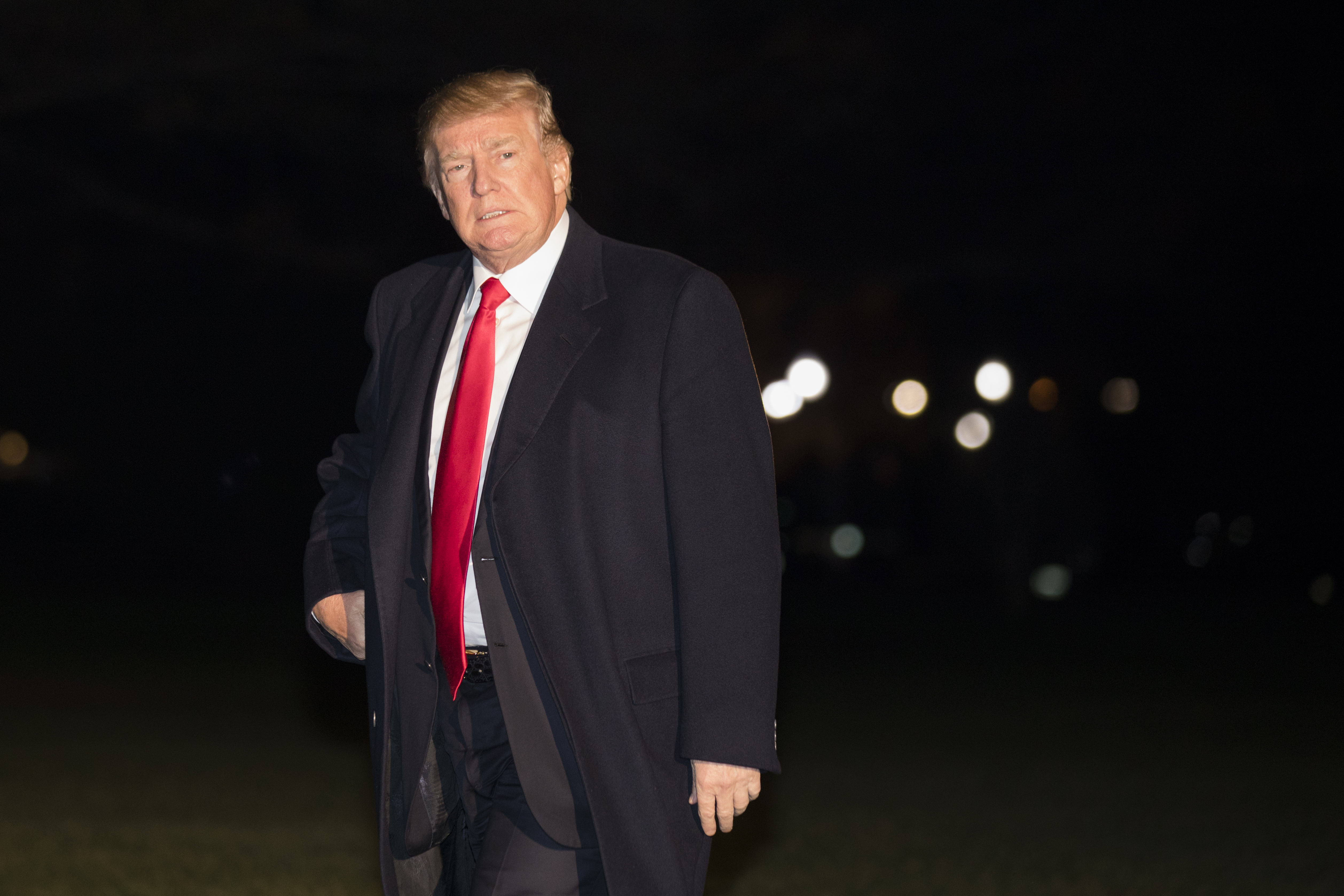 President Trump returns to White House from Florida