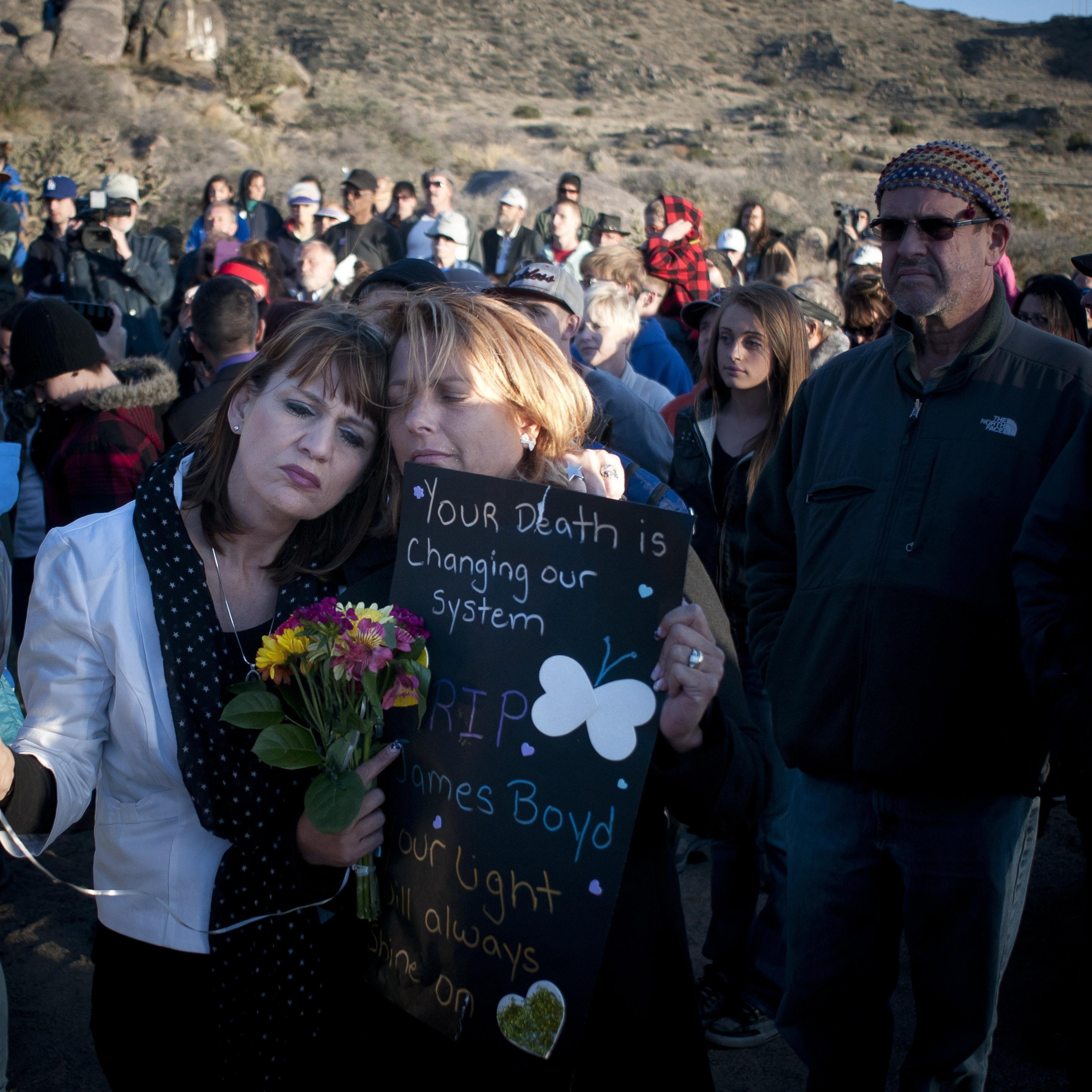 Vigil For Veteran Shot Dead by Albuquerque Police
