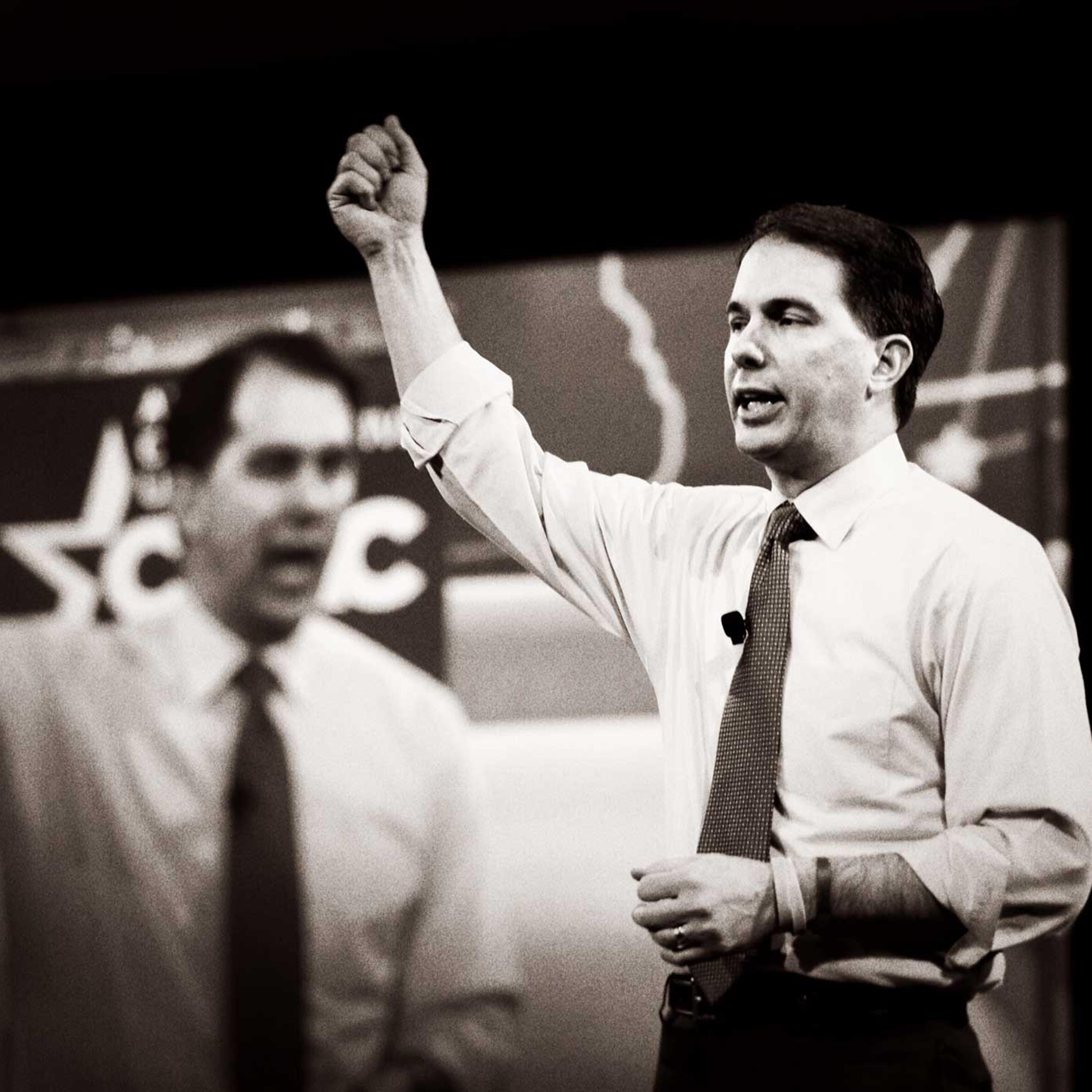 Wisconsin Governor Scott Walker at the 42nd annual Conservative Political Action Conference (CPAC) at National Harbor, MD on Feb. 26, 2015.