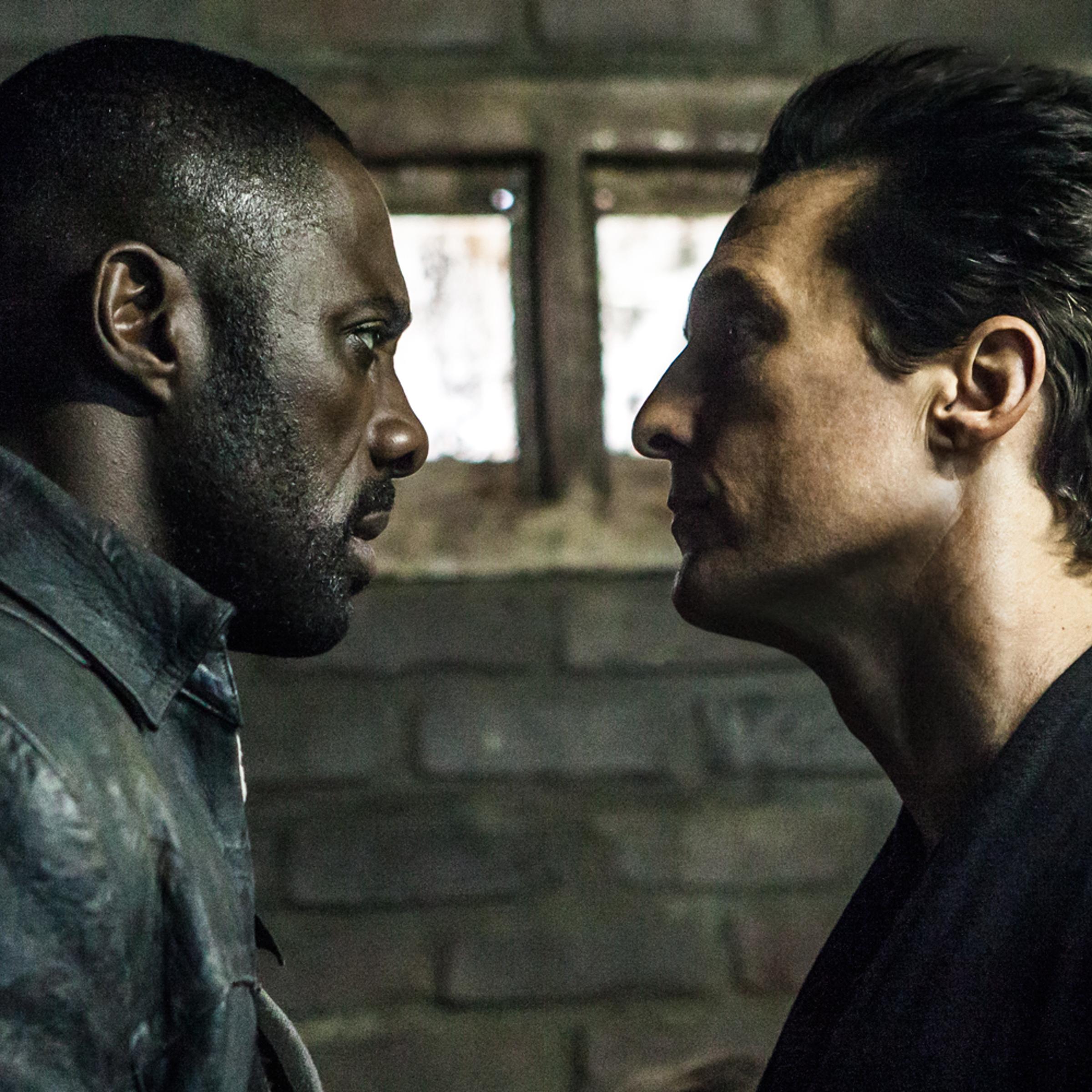 (L-R) Idris Elba and Matthew McConaughey in <i>The Dark Tower</i>