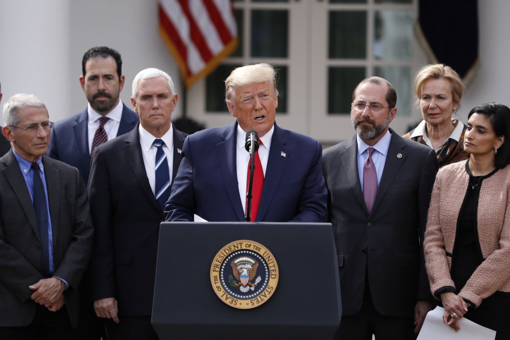 President Trump Holds News Conference In The Rose Garden Of White House