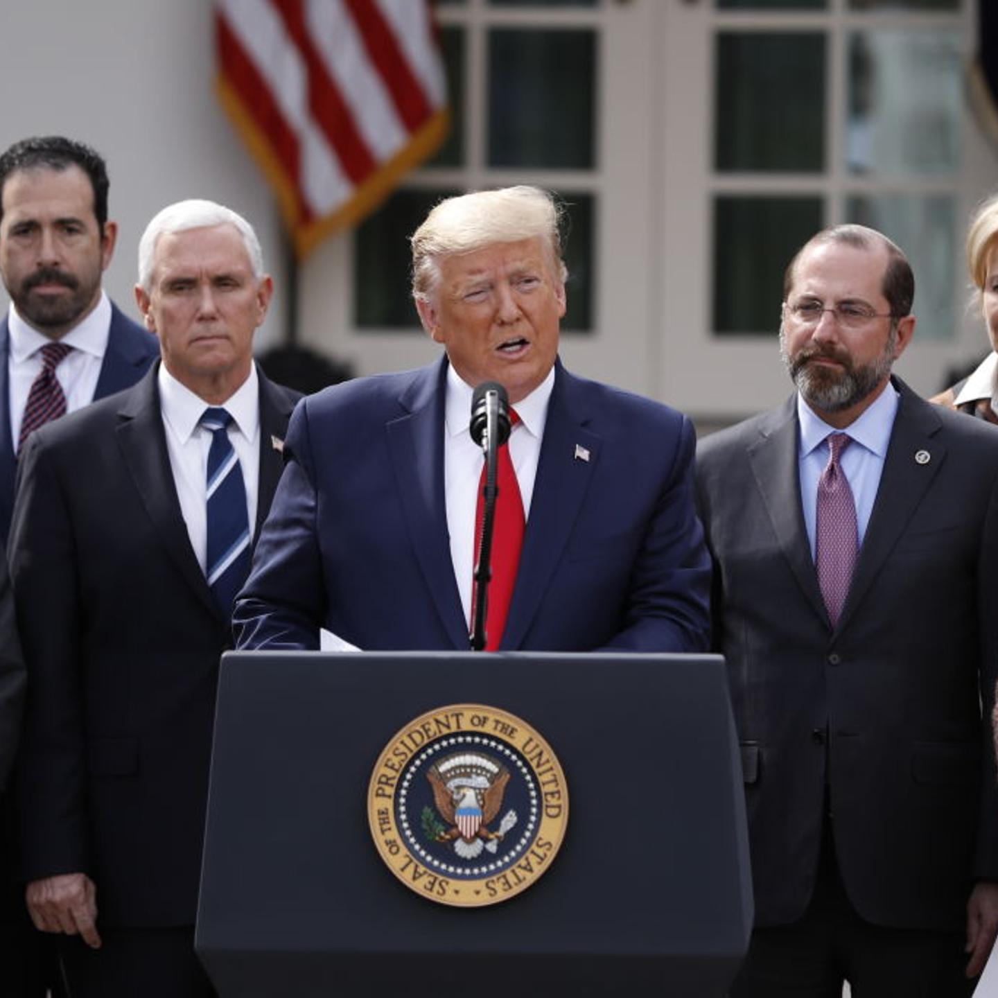President Trump Holds News Conference In The Rose Garden Of White House