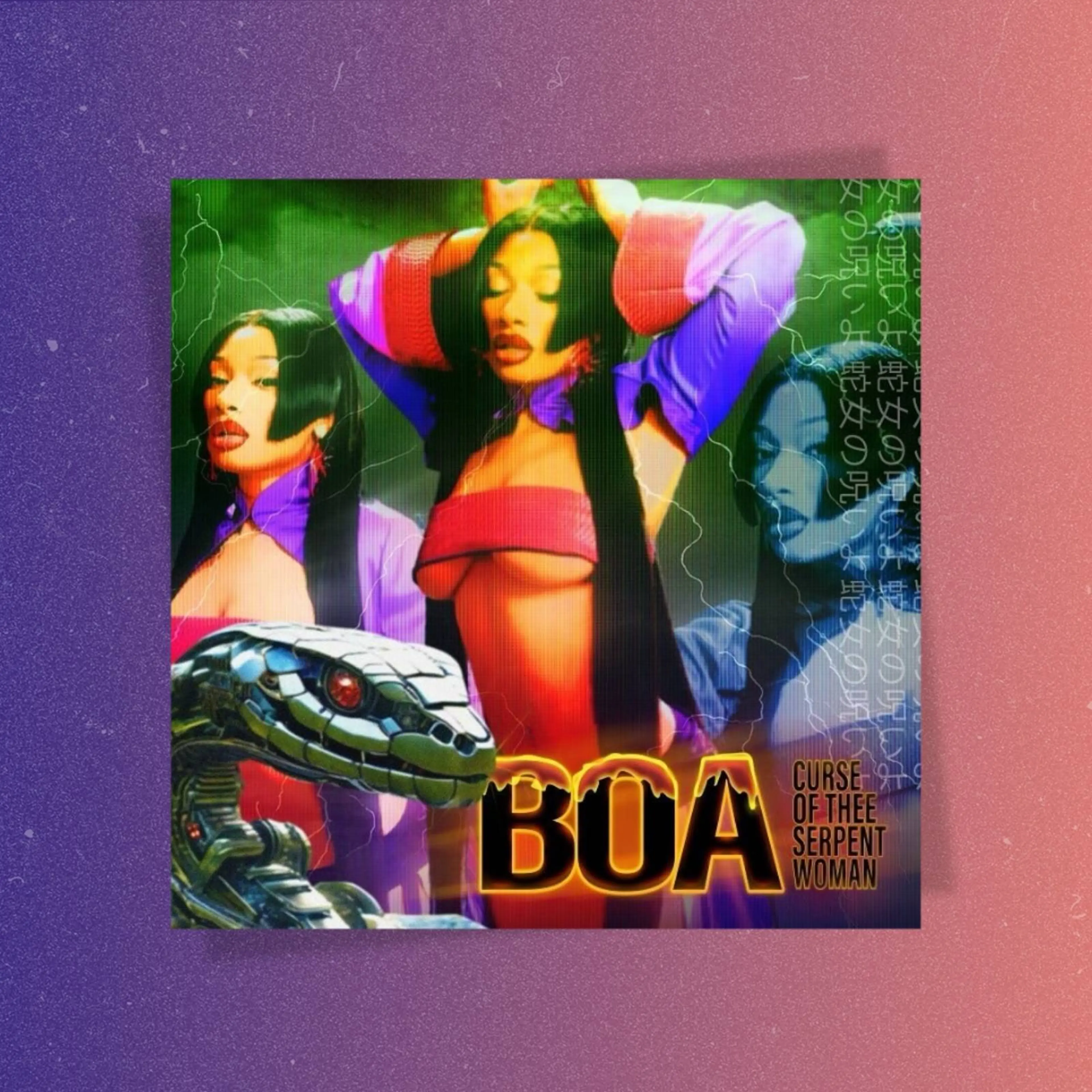 The cover art for Megan Thee Stallions song Boa