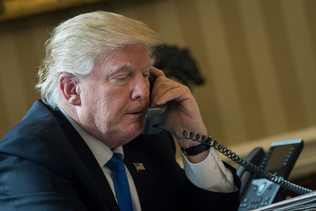 Donald Trump Speaks With Russian Leader Vladimir Putin From The White House