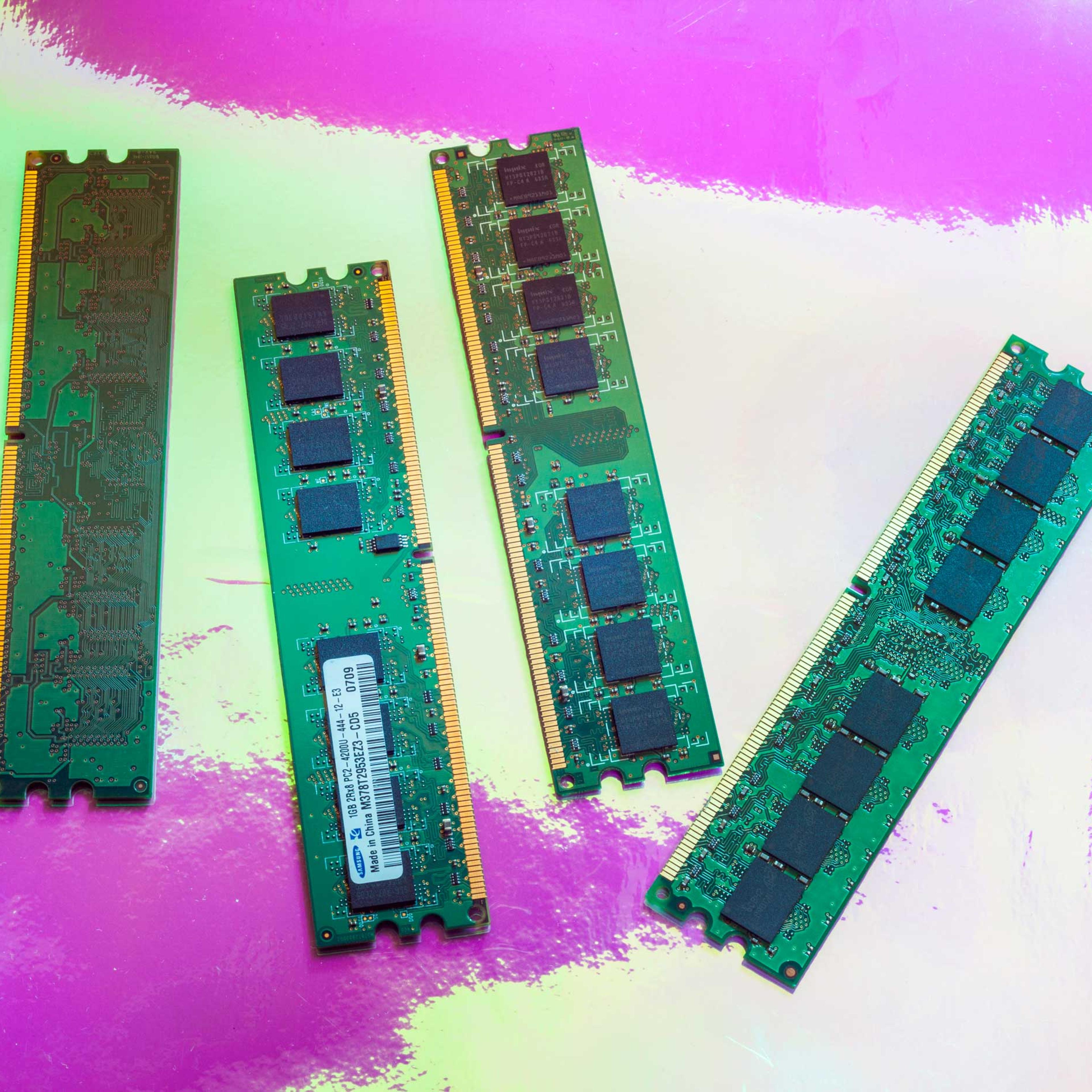 TIME.com stock photos Computer RAM Memory Microchip