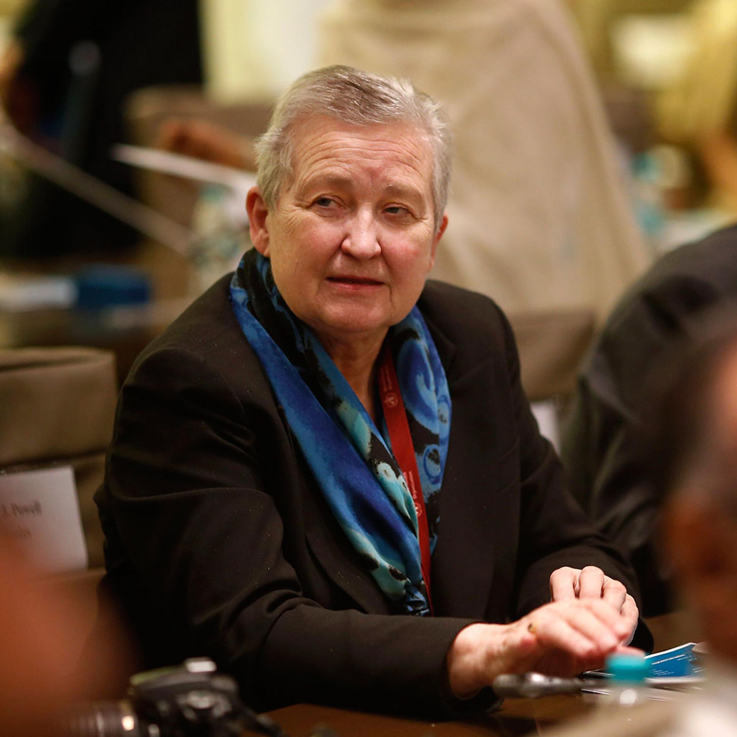 Ambassador Nancy Powell attends an event in New Delhi, March 27, 2014.