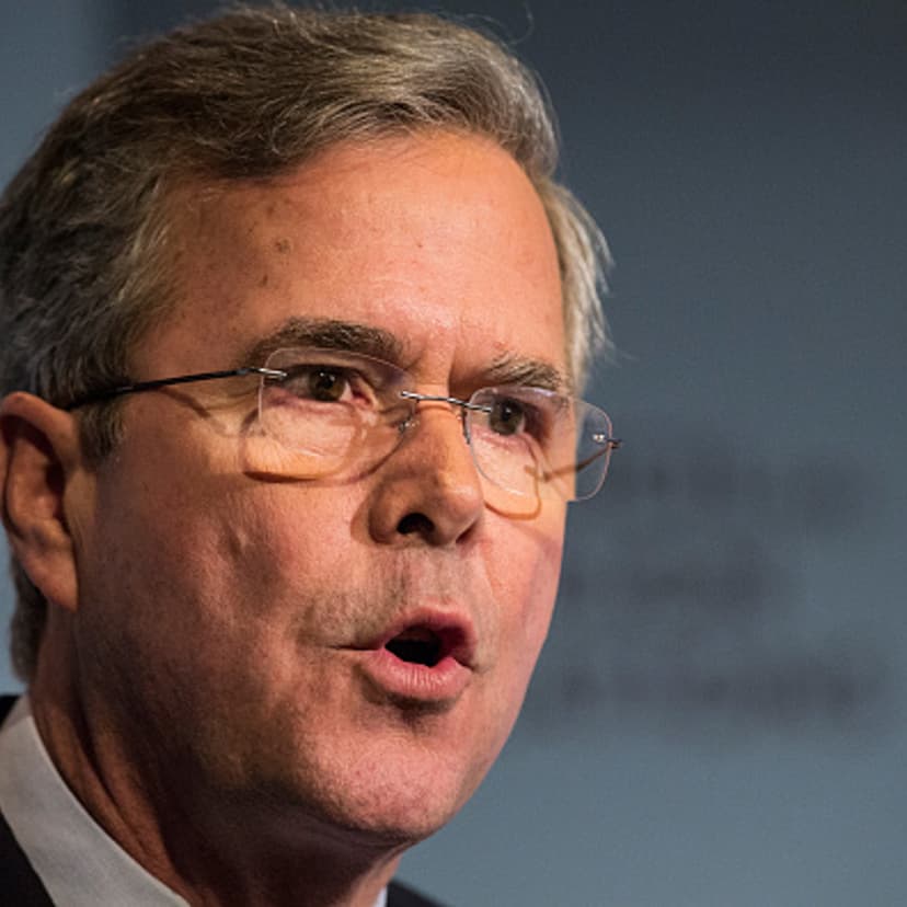 Republican presidential hopeful Jeb Bush speaks at the Council on Foreign Relations on January 19, 2016 in New York City.