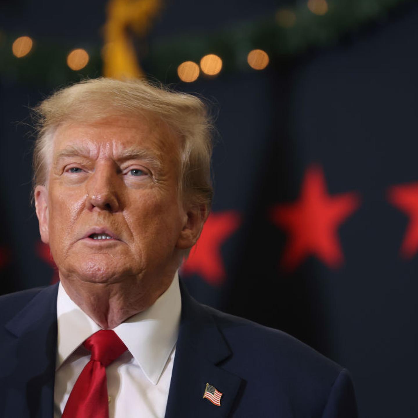 Former President Trump Holds Rally In Waterloo, Iowa