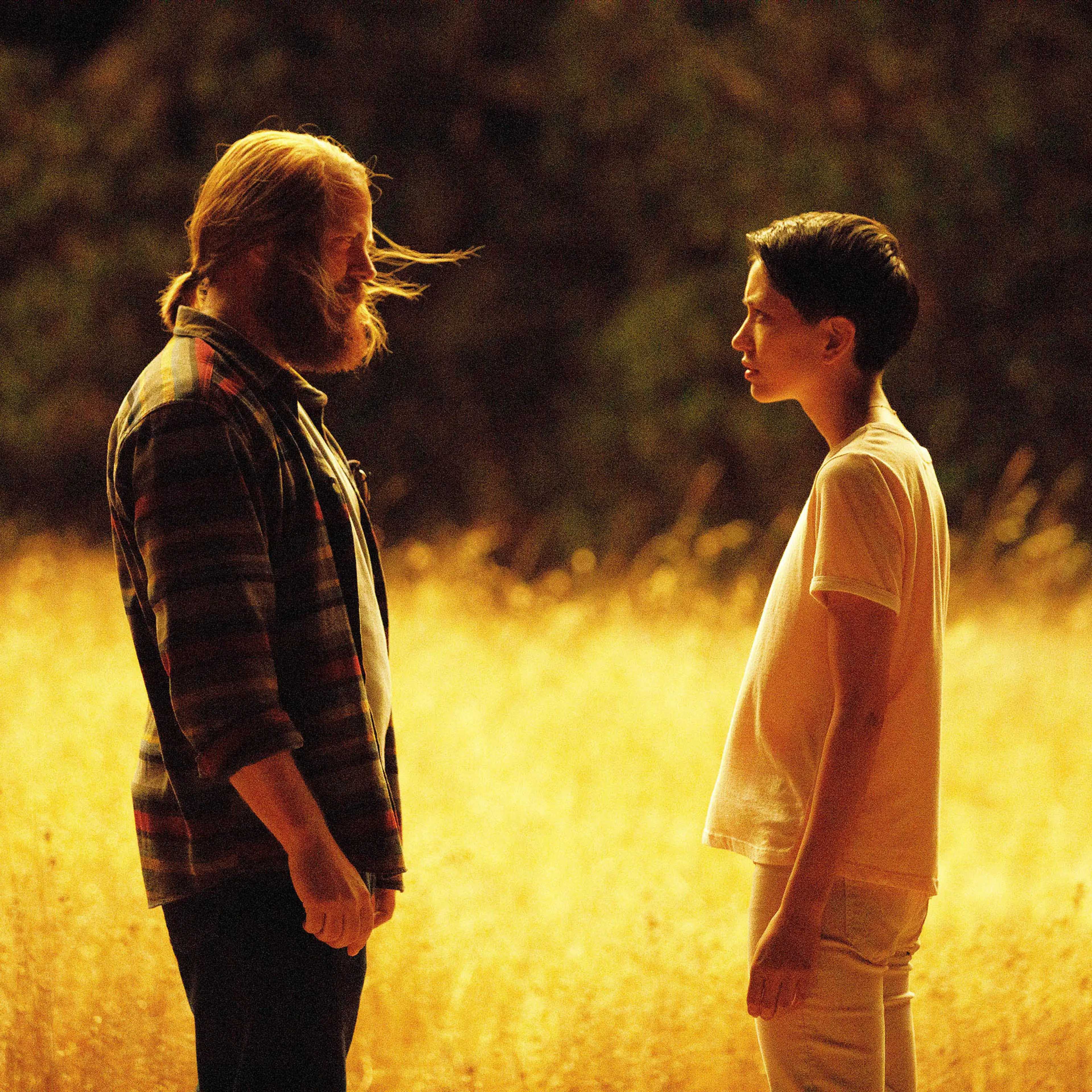 DEVS -- Pictured: (l-r) Nick Offerman as Forest, Sonoya Mizuno as Lily. CR: Raymond Liu/FX