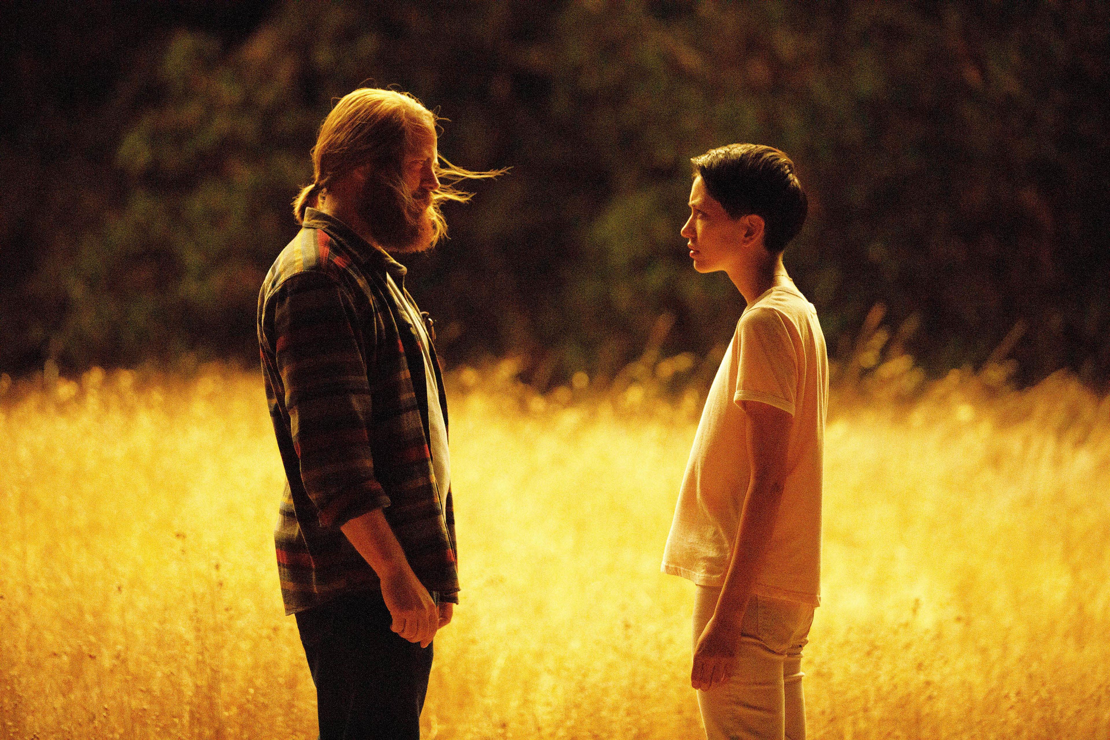 DEVS -- Pictured: (l-r) Nick Offerman as Forest, Sonoya Mizuno as Lily. CR: Raymond Liu/FX