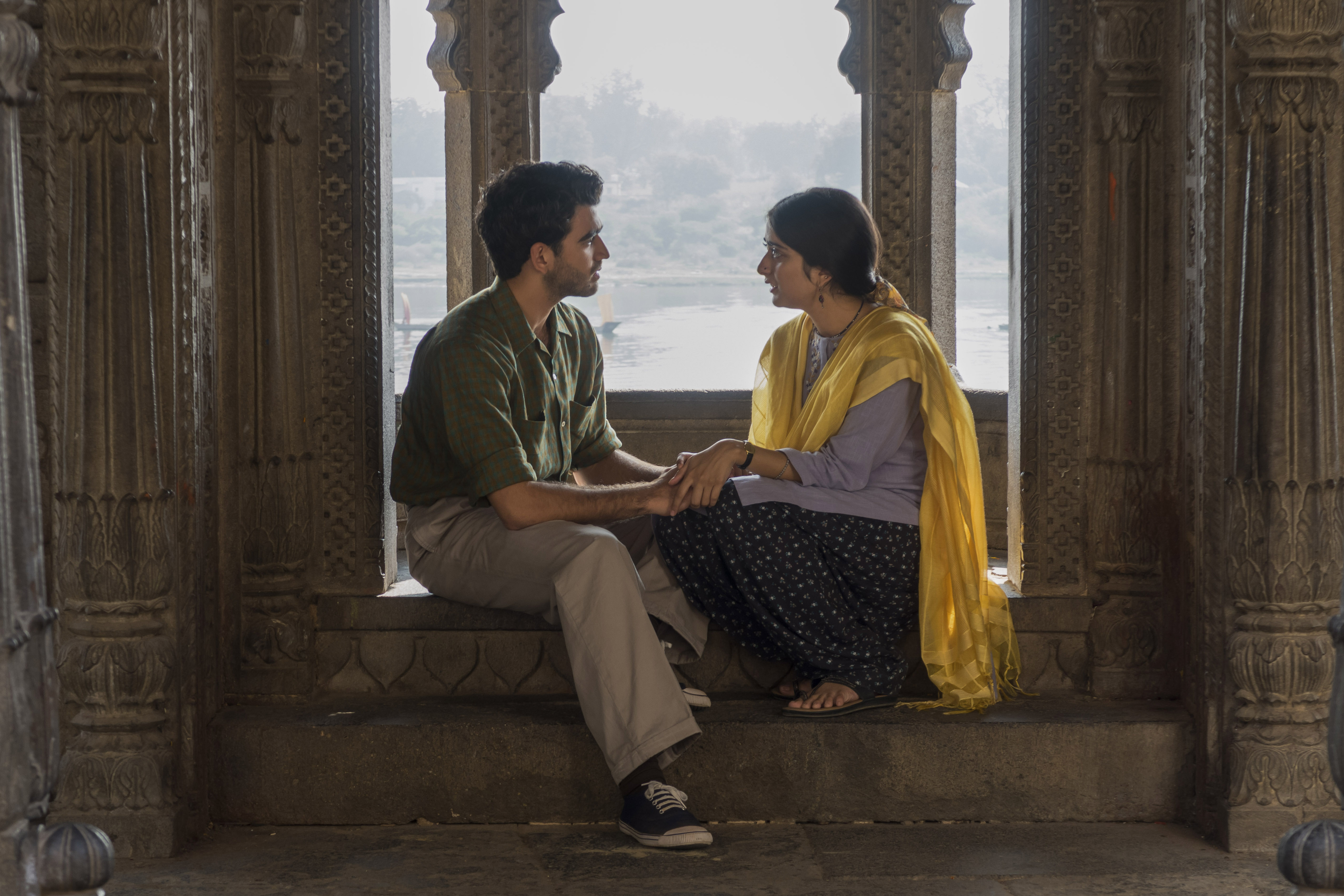 WARNING: Embargoed for publication until 00:00:01 on 28/07/2020 - Programme Name: A Suitable Boy - TX: 02/08/2020 - Episode: n/a (No. 2) - Picture Shows:  Kabir Durrani (DANESH RAZVI), Lata Mehra (TANYA MANIKTALA) - (C) Lookout Point - Photographer: Mila