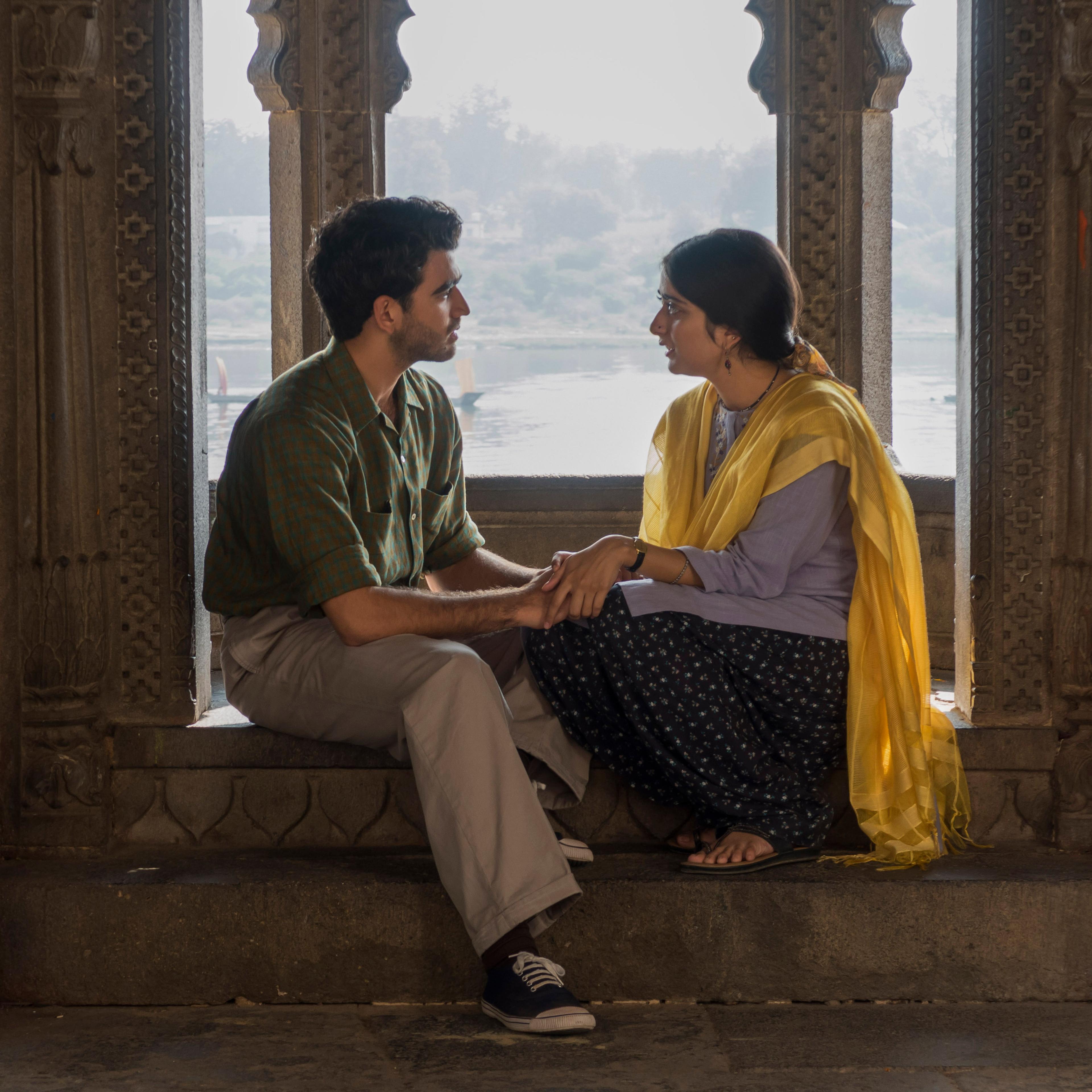 WARNING: Embargoed for publication until 00:00:01 on 28/07/2020 - Programme Name: A Suitable Boy - TX: 02/08/2020 - Episode: n/a (No. 2) - Picture Shows: Kabir Durrani (DANESH RAZVI), Lata Mehra (TANYA MANIKTALA) - (C) Lookout Point - Photographer: Mila