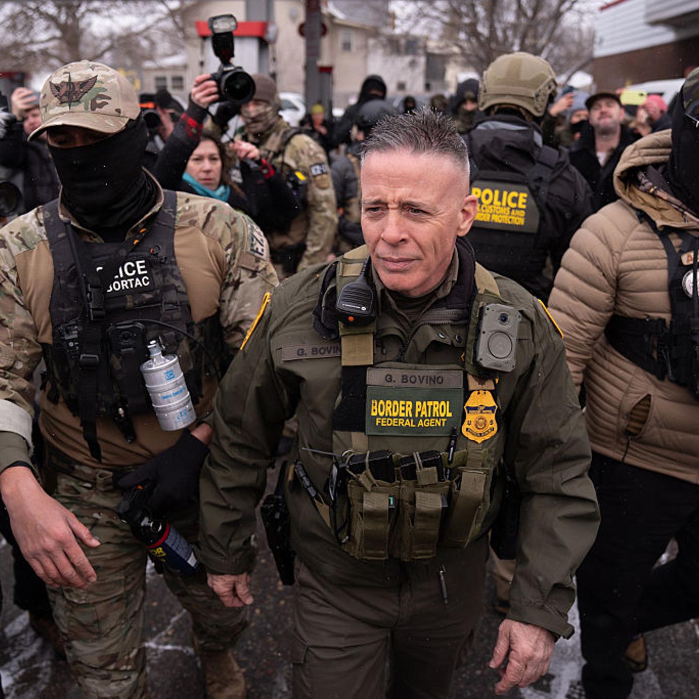 CBP Commissioner Gregory Bovino faces protest in Minnesota