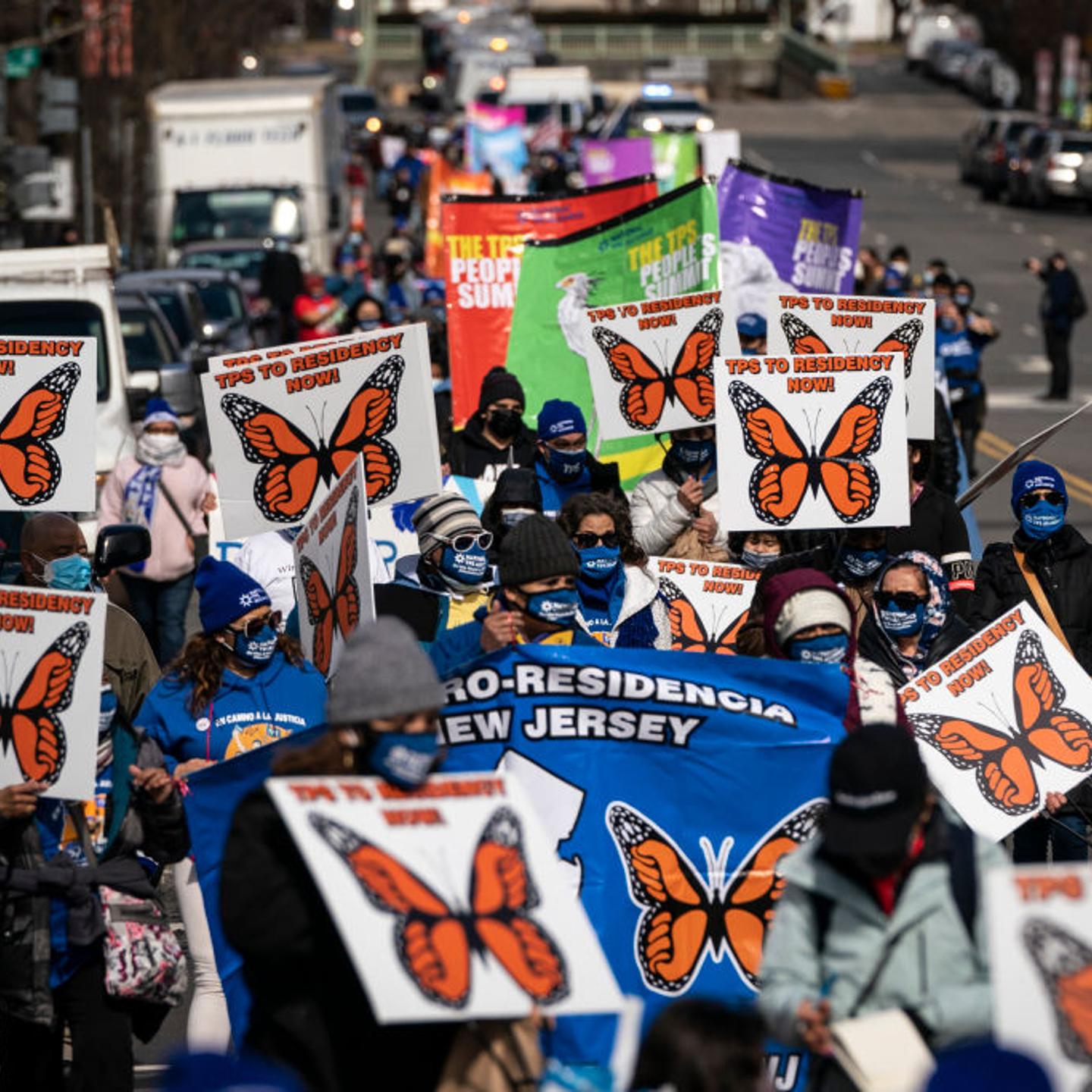 TPS Families March In Washington Urging Congress To Pass Immigration Legislation