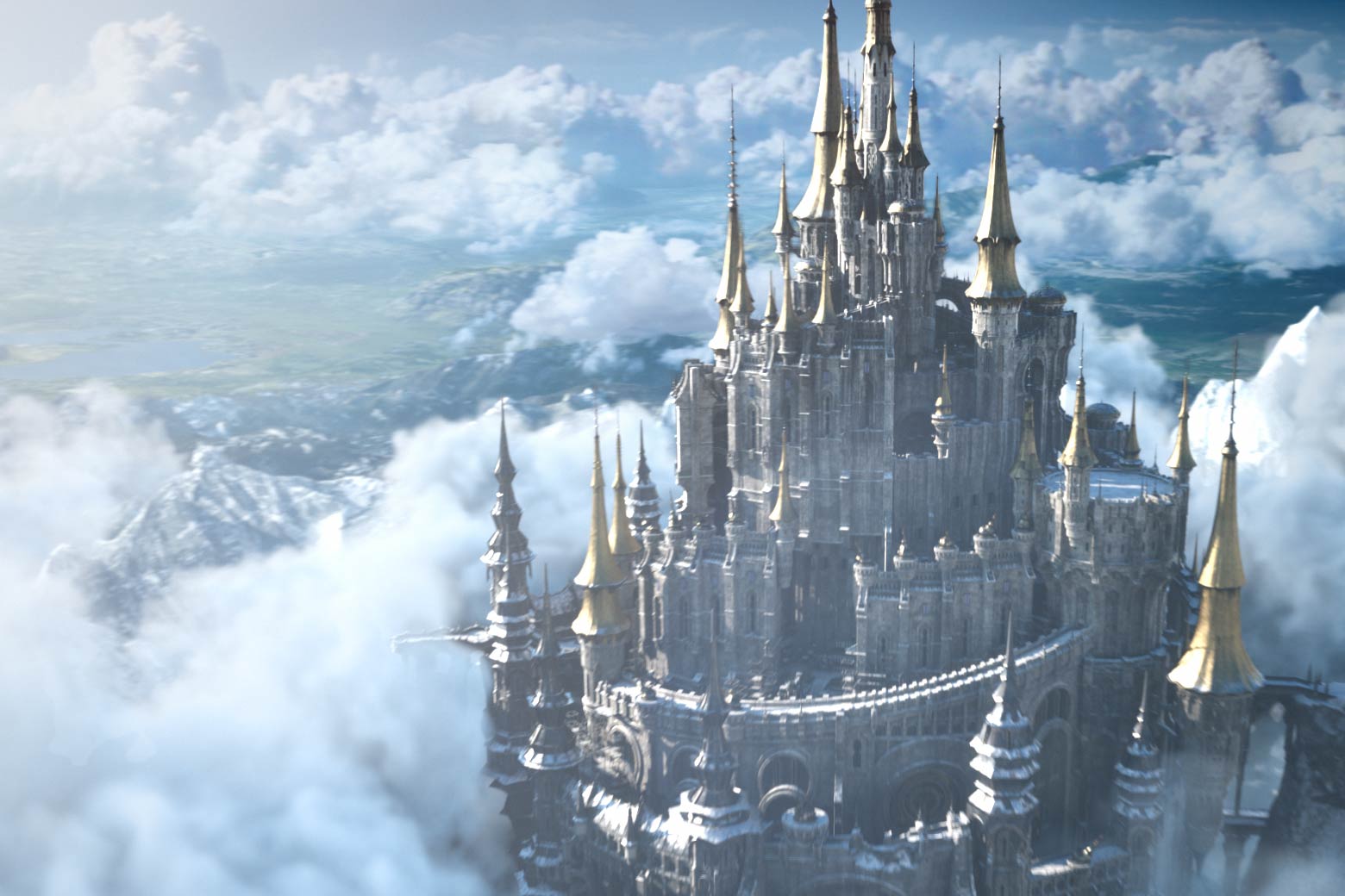 The city-state of Ishgard in <i>Final Fantasy XIV: Heavensward</i>