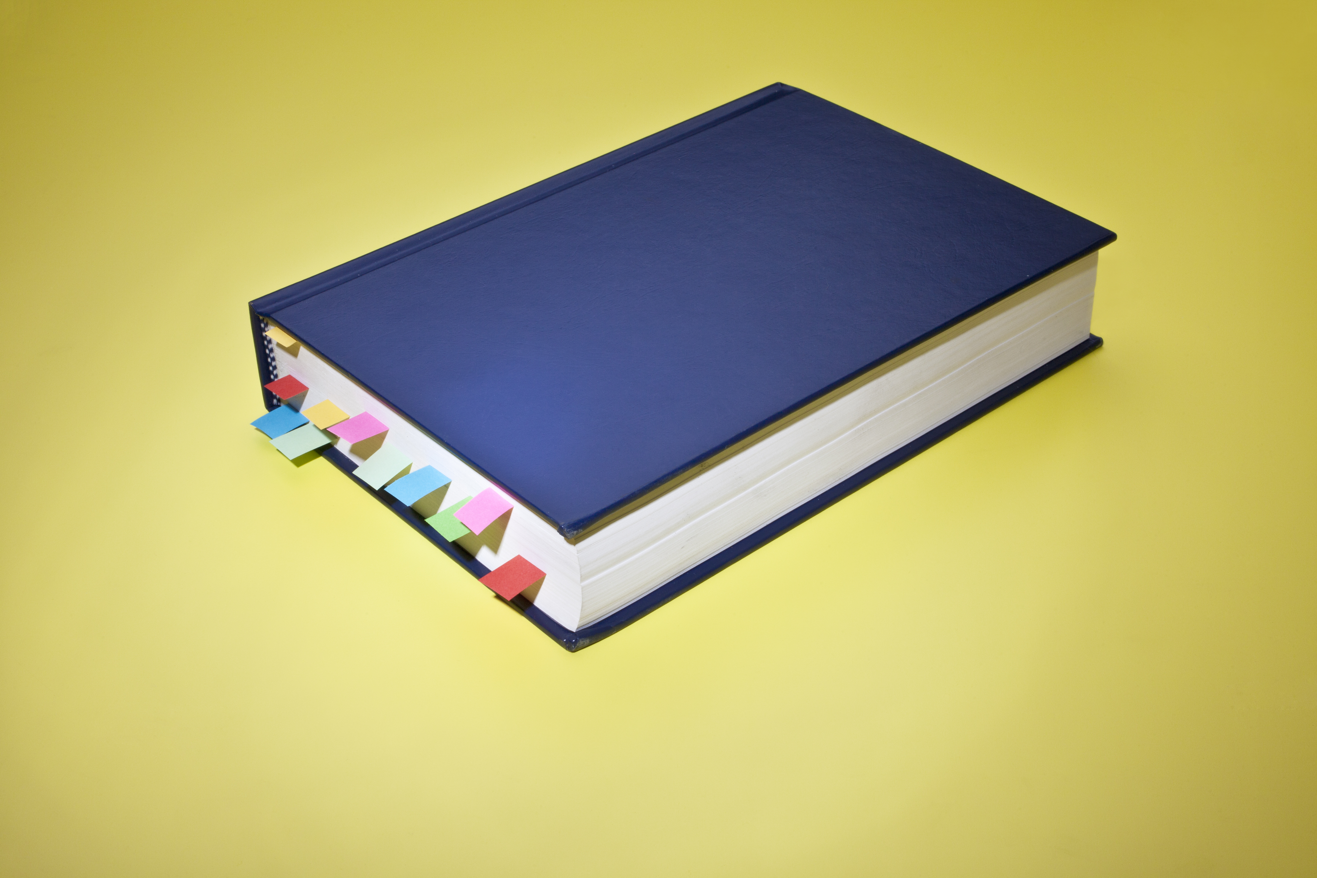 blue-book-yellow-background