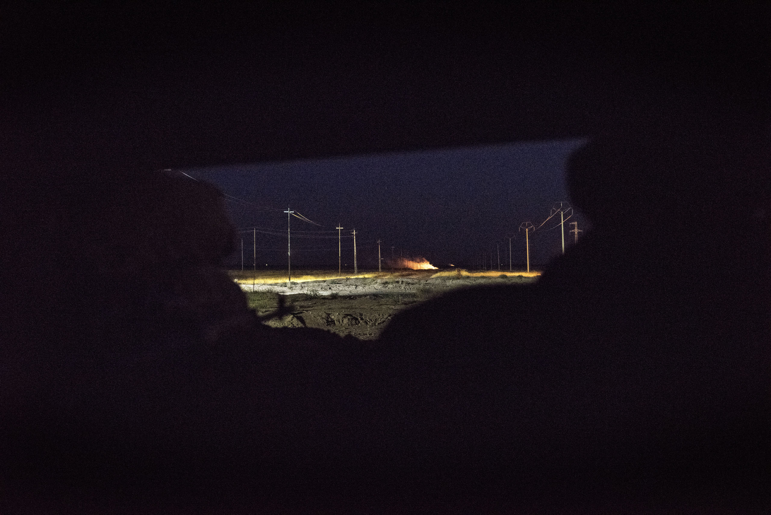 An explosion in Sinjar, Iraq, May 13, 2016, near Mount Sinjar, Nineveh Province, Iraq. Kurdish forces retook the town from ISIS in Nov. 2015. Its population in 2013 was estimated at 88,023.