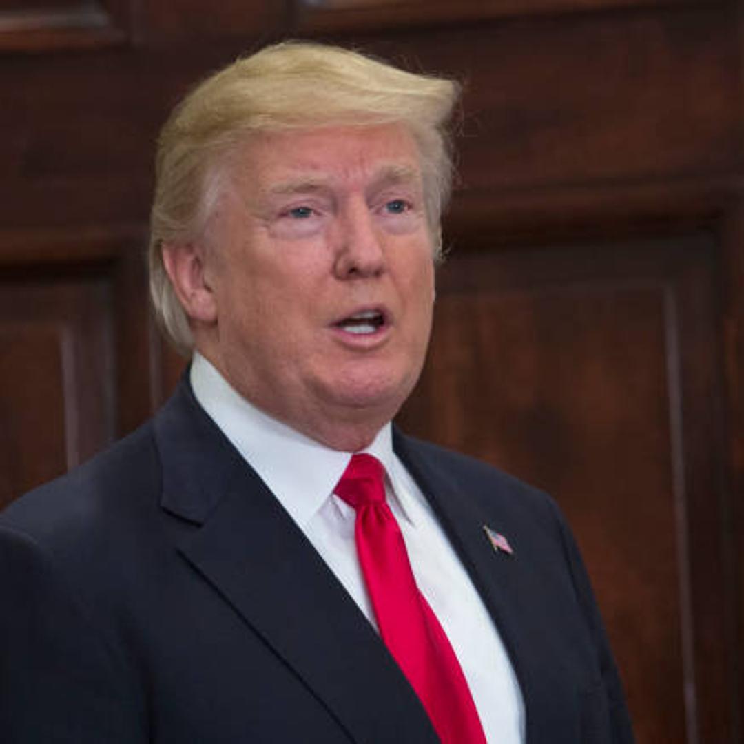U.S. President Donald J. Trump answers a reporter's question on January 29, 2018 at the White House.