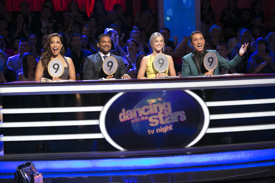 CARRIE ANN INABA, ALFONSO RIBEIRO, JULIANNE HOUGH, BRUNO TONIOLI