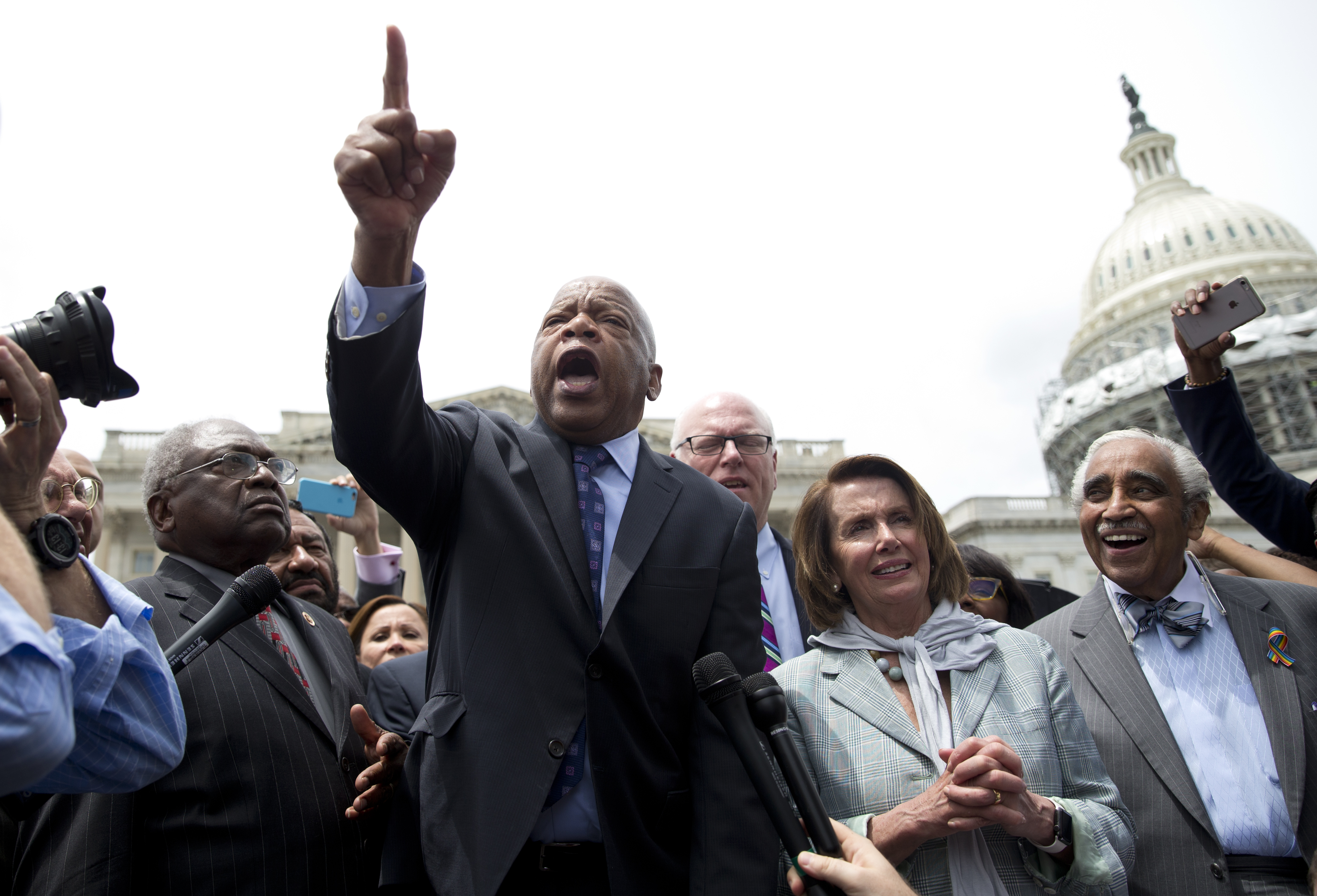 James Cleburne,John Lewis,Nancy Pelosi,Charles Rangel,Joseph Crowley