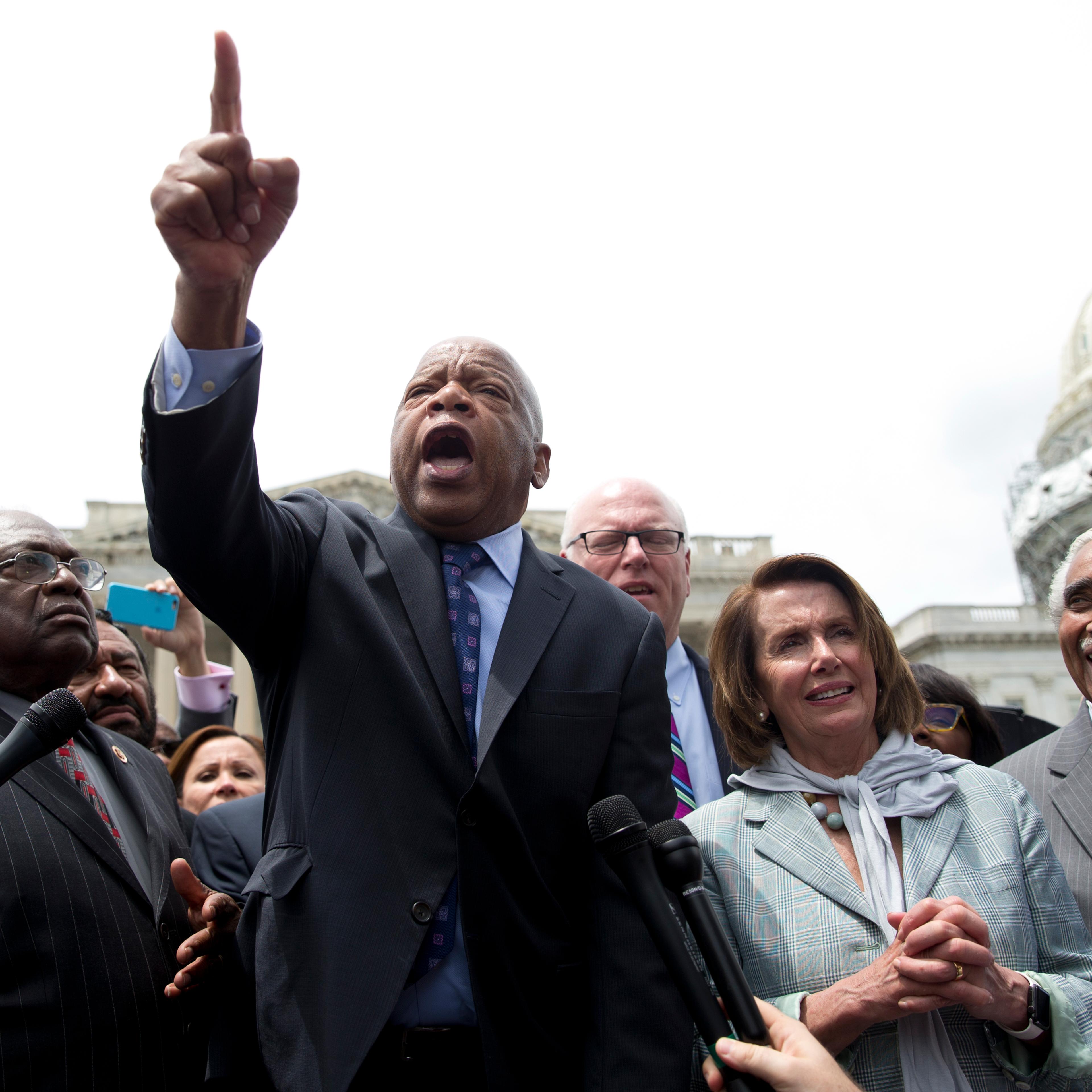 James Cleburne,John Lewis,Nancy Pelosi,Charles Rangel,Joseph Crowley