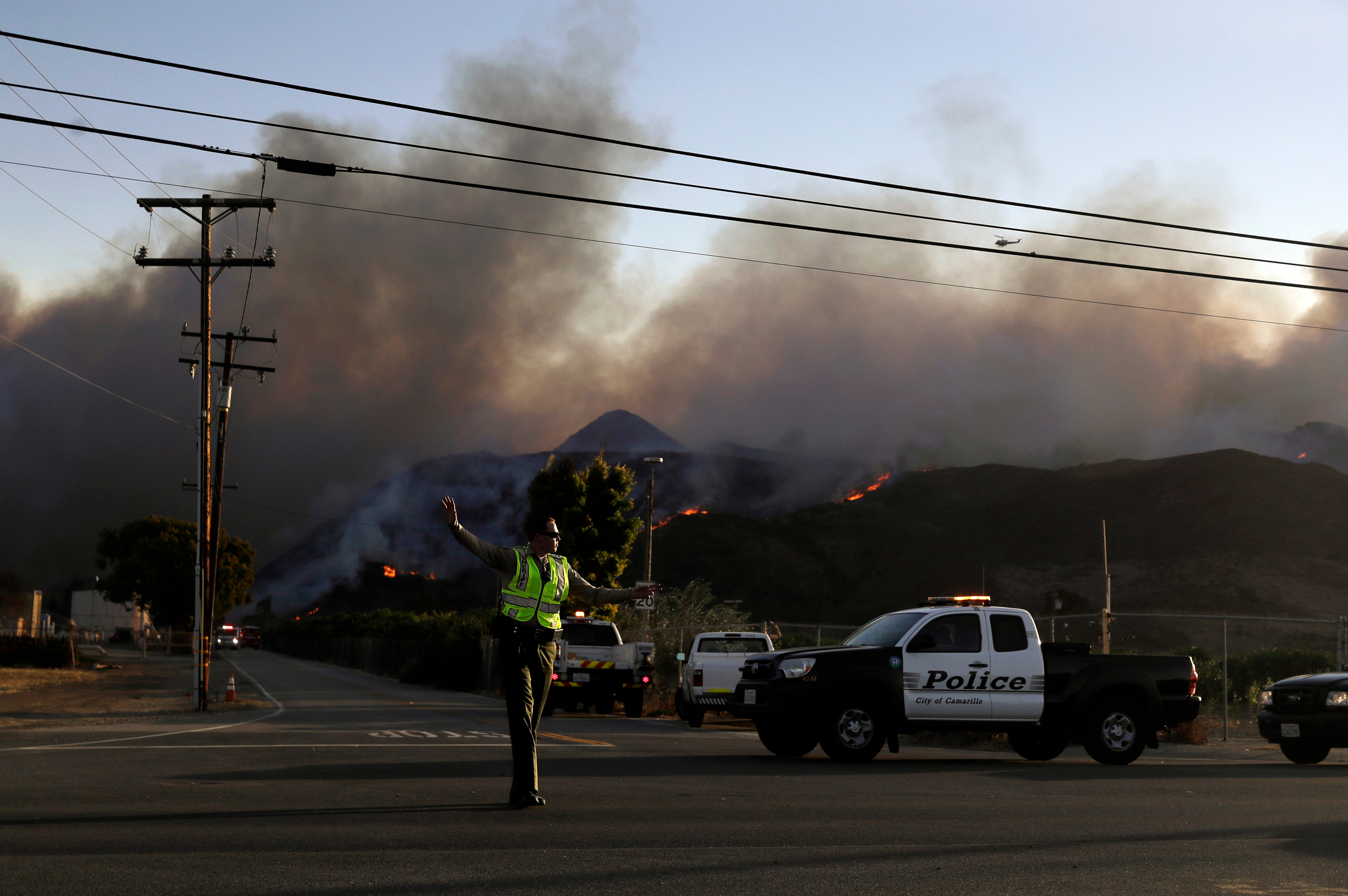 California Wildfires in Ventura County, Ca.
