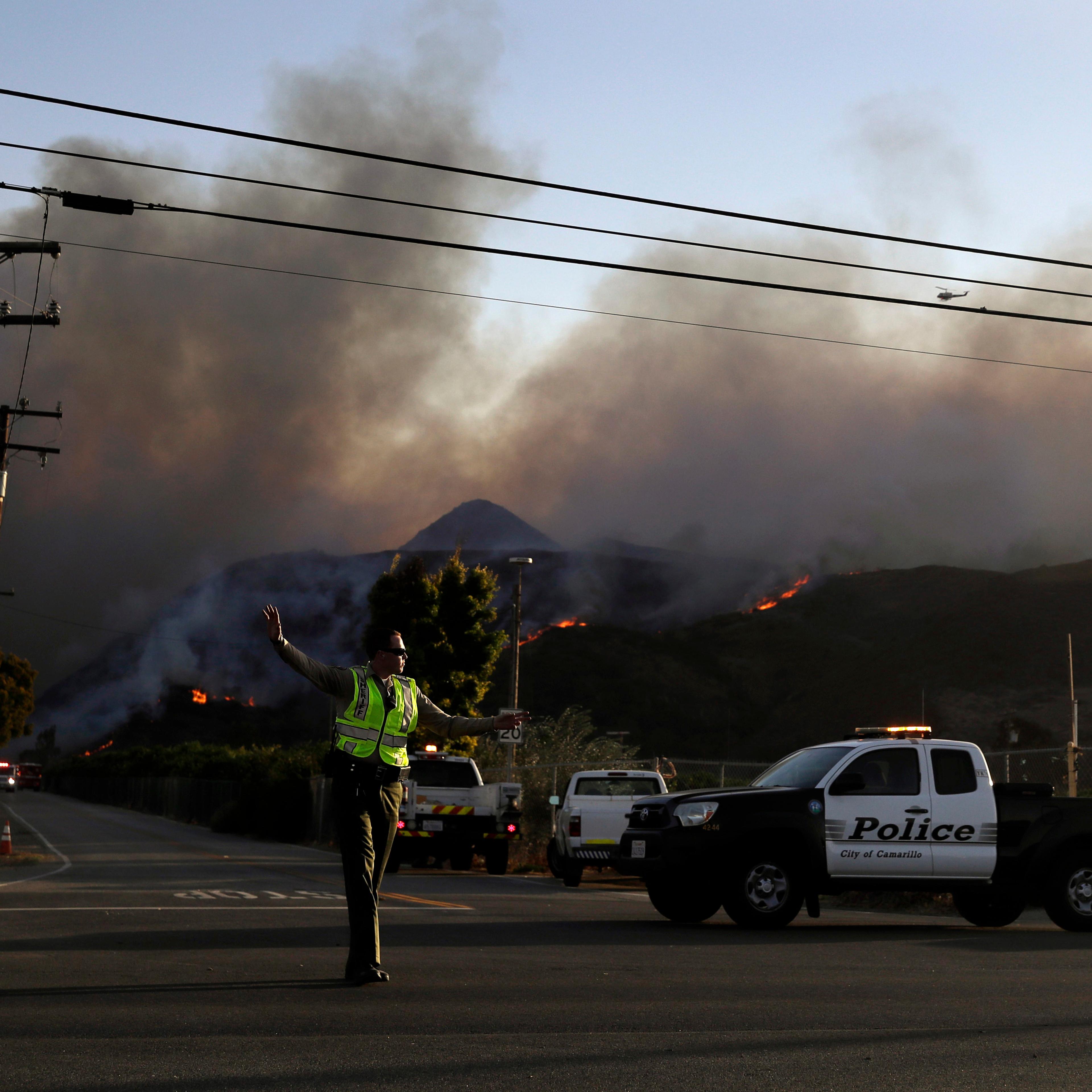 California Wildfires in Ventura County, Ca.
