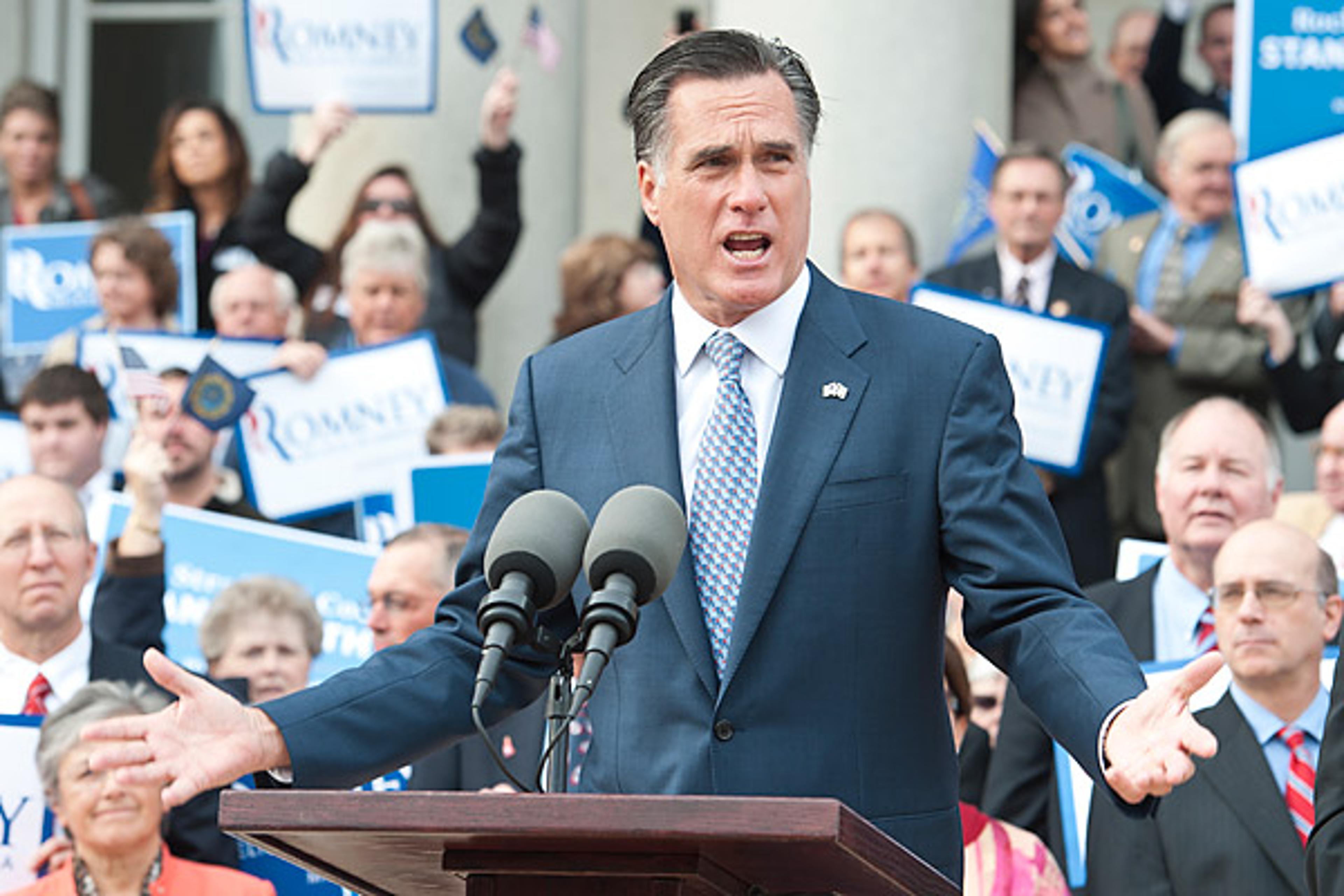 Mitt Romney Rally Is Romney Poised to Make a Multi-Million Dollar Gamble on Iowa?
