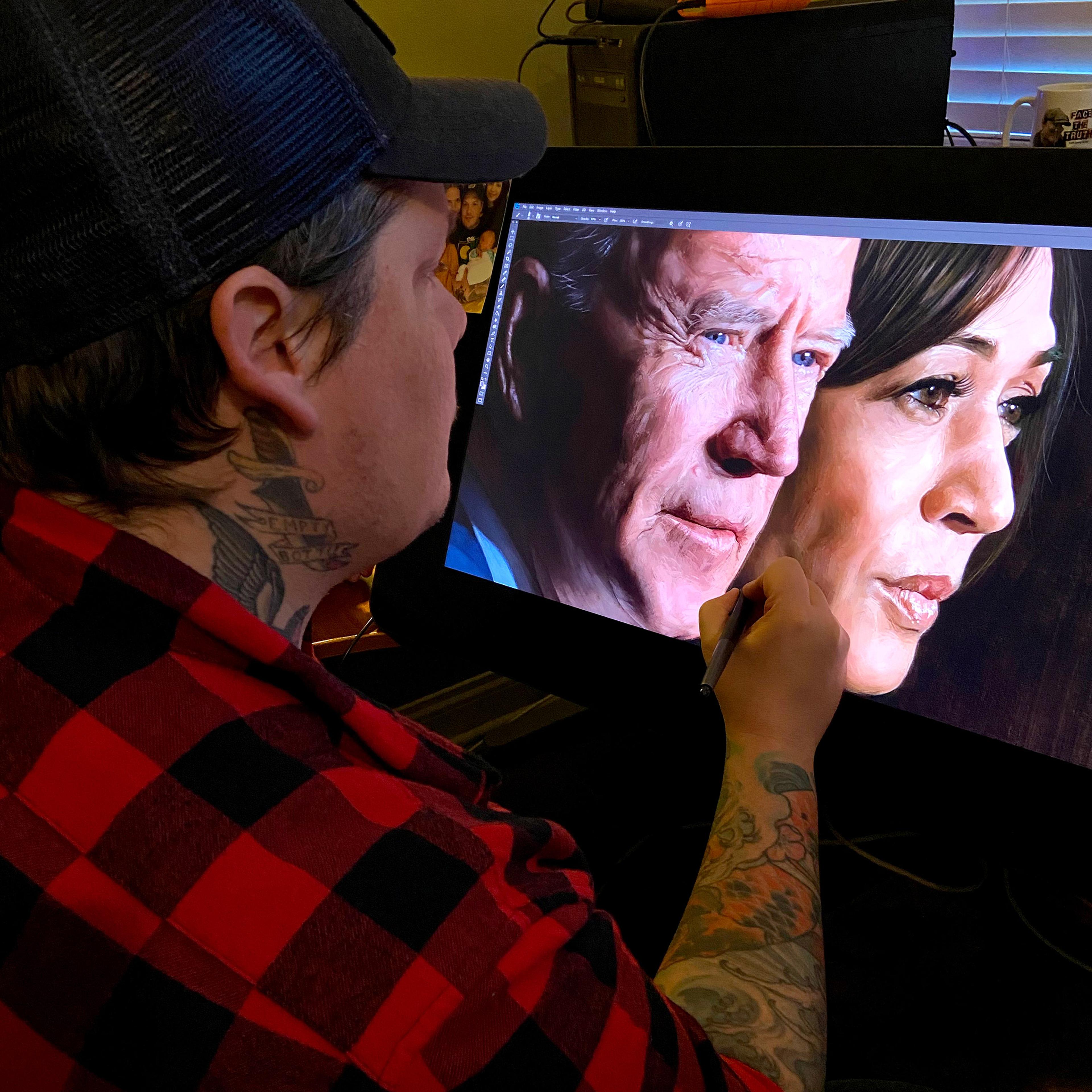 Jason Seiler in his Chicago studio.