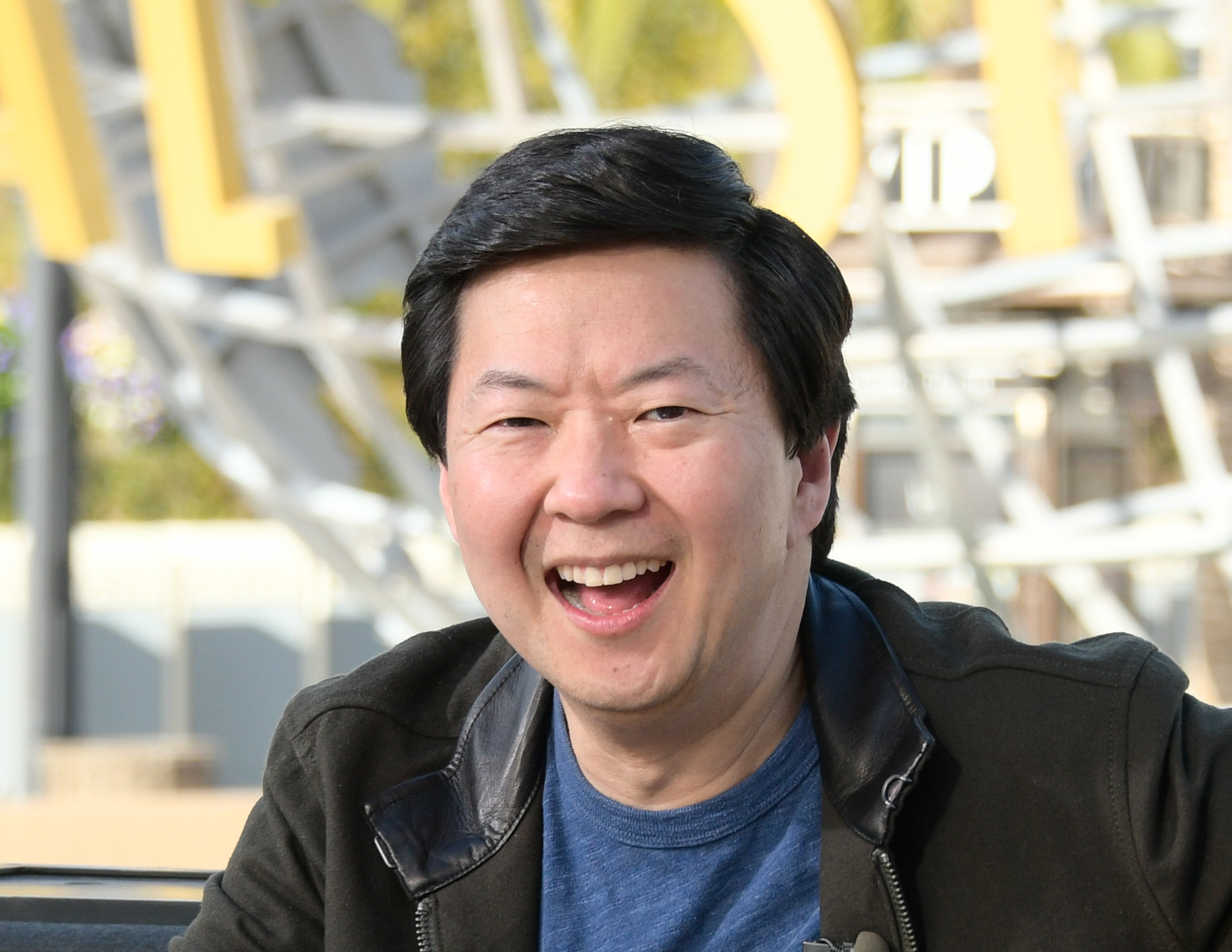 Emily Estefan, Akbar Gbaja-Biamila And Ken Jeong Visit "Extra"