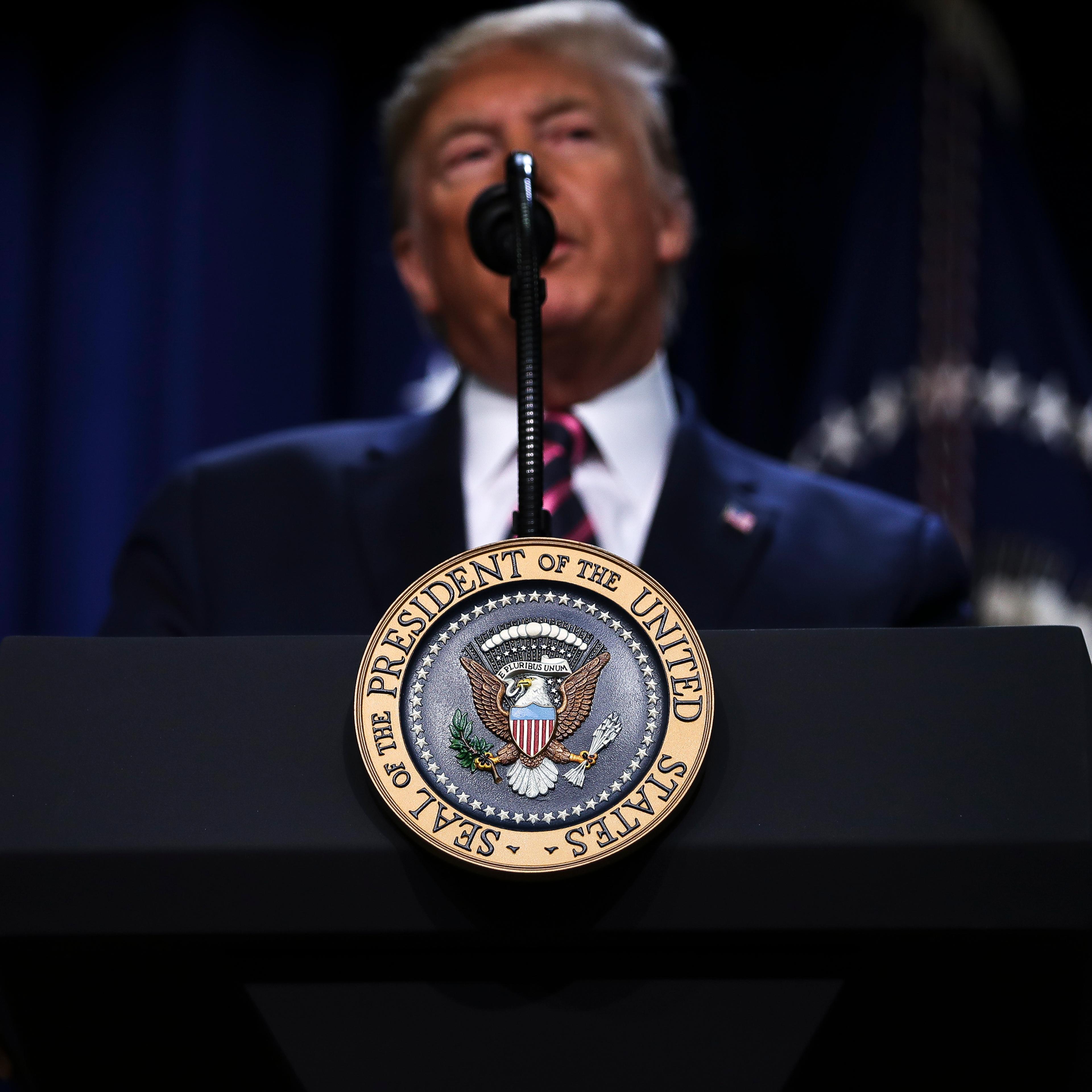 President Trump Delvers Remarks At White House Mental Health Summit