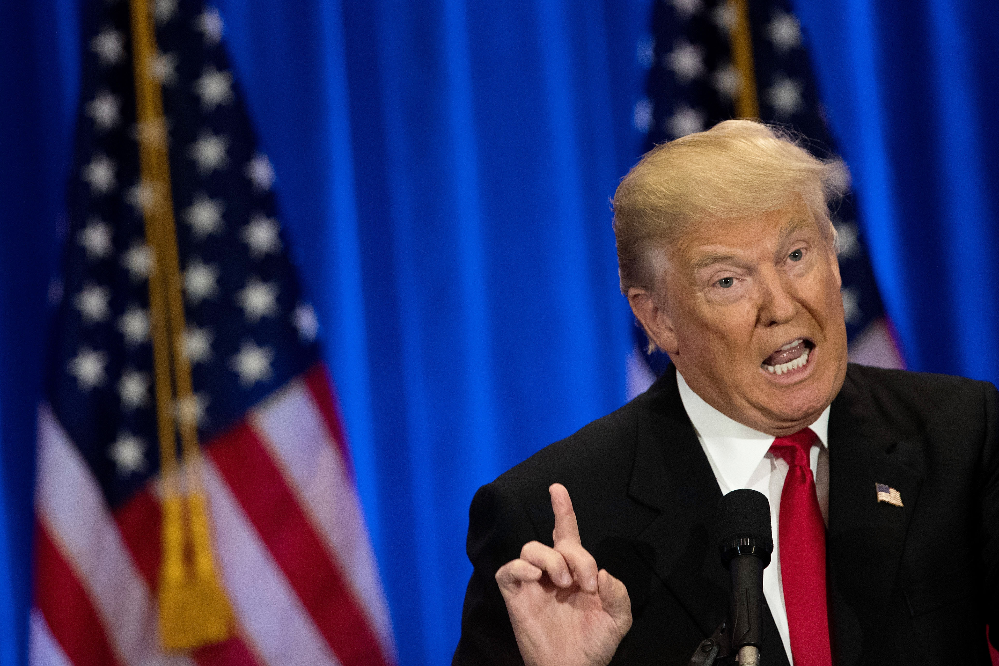 Republican Presidential candidate Donald Trump speaks during an event at Trump SoHo Hotel, June 22, 2016, in New York City.