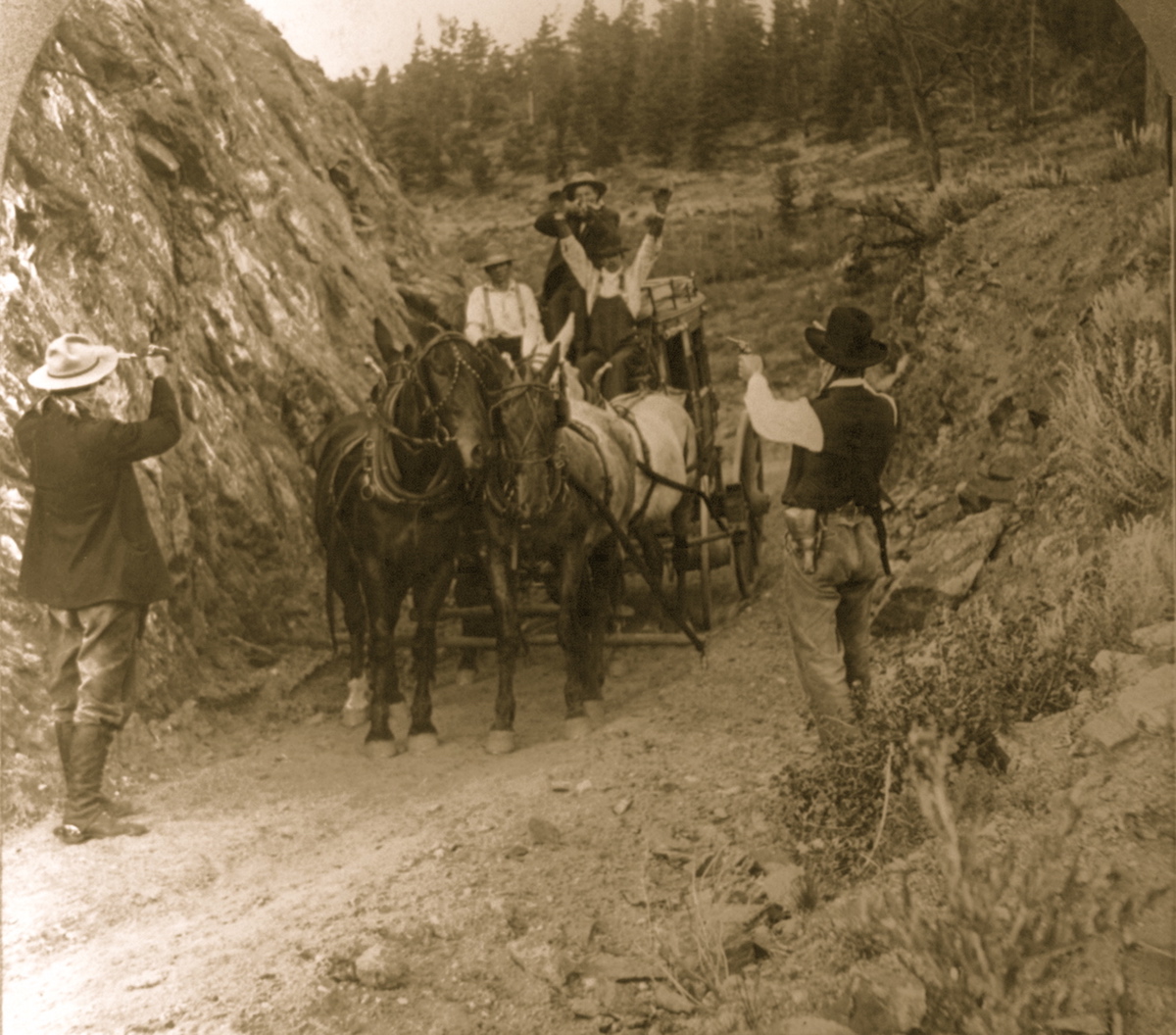 Wild West Stage Coach Robbery