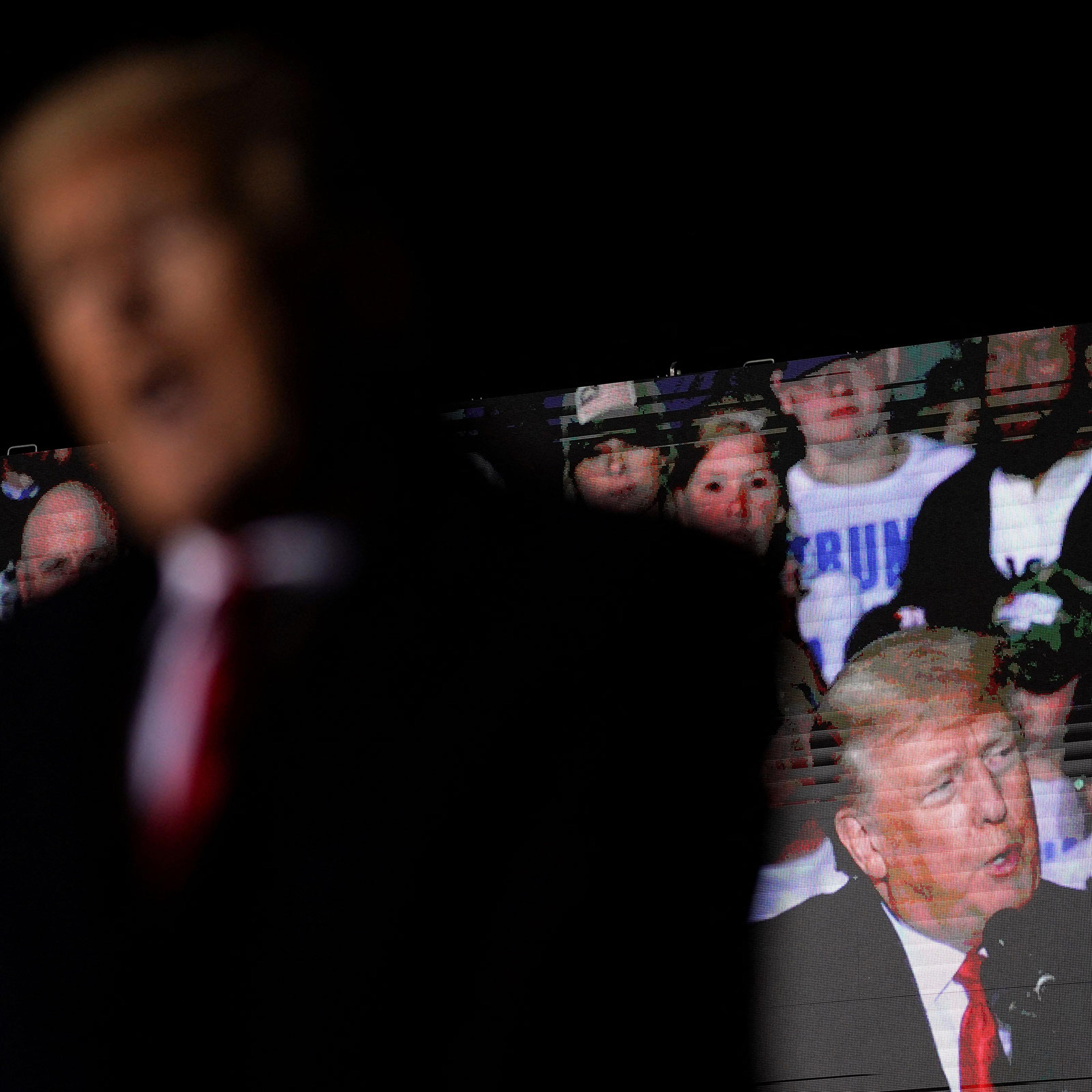 Donald Trump holds a rally in Conroe, Texas