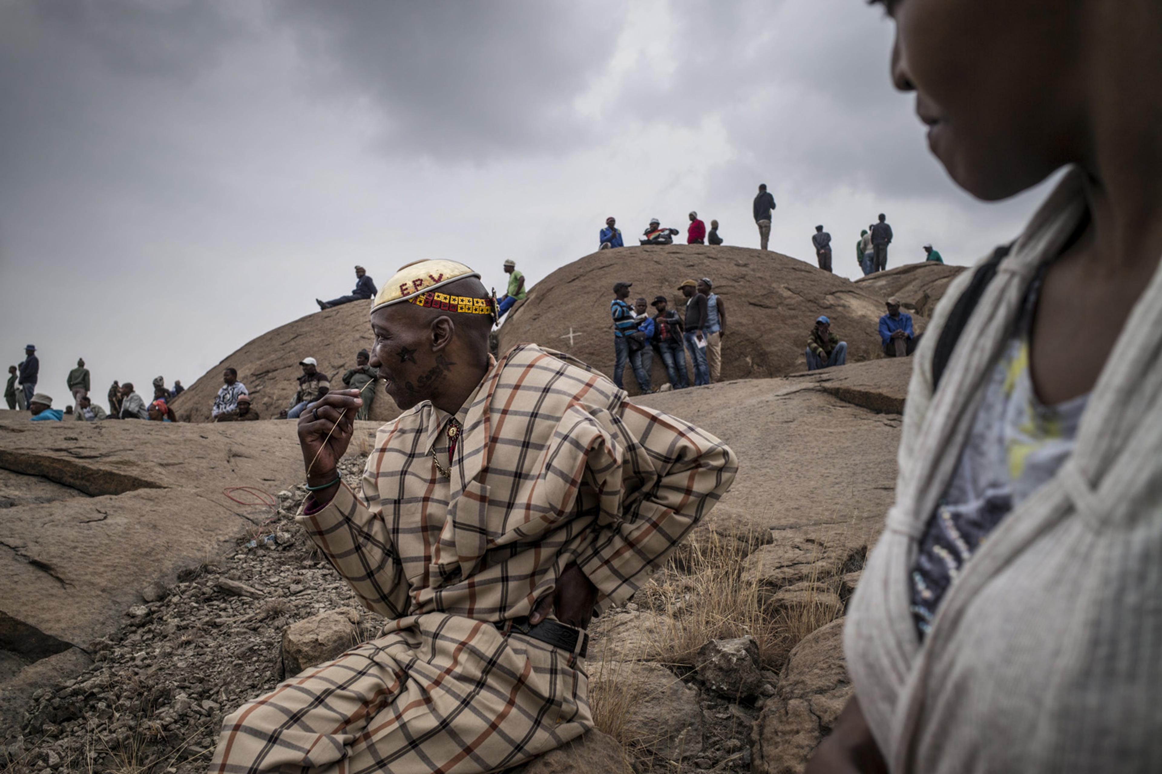 SAFRICA-MINING-MARIKANA-ANNIVERSARY