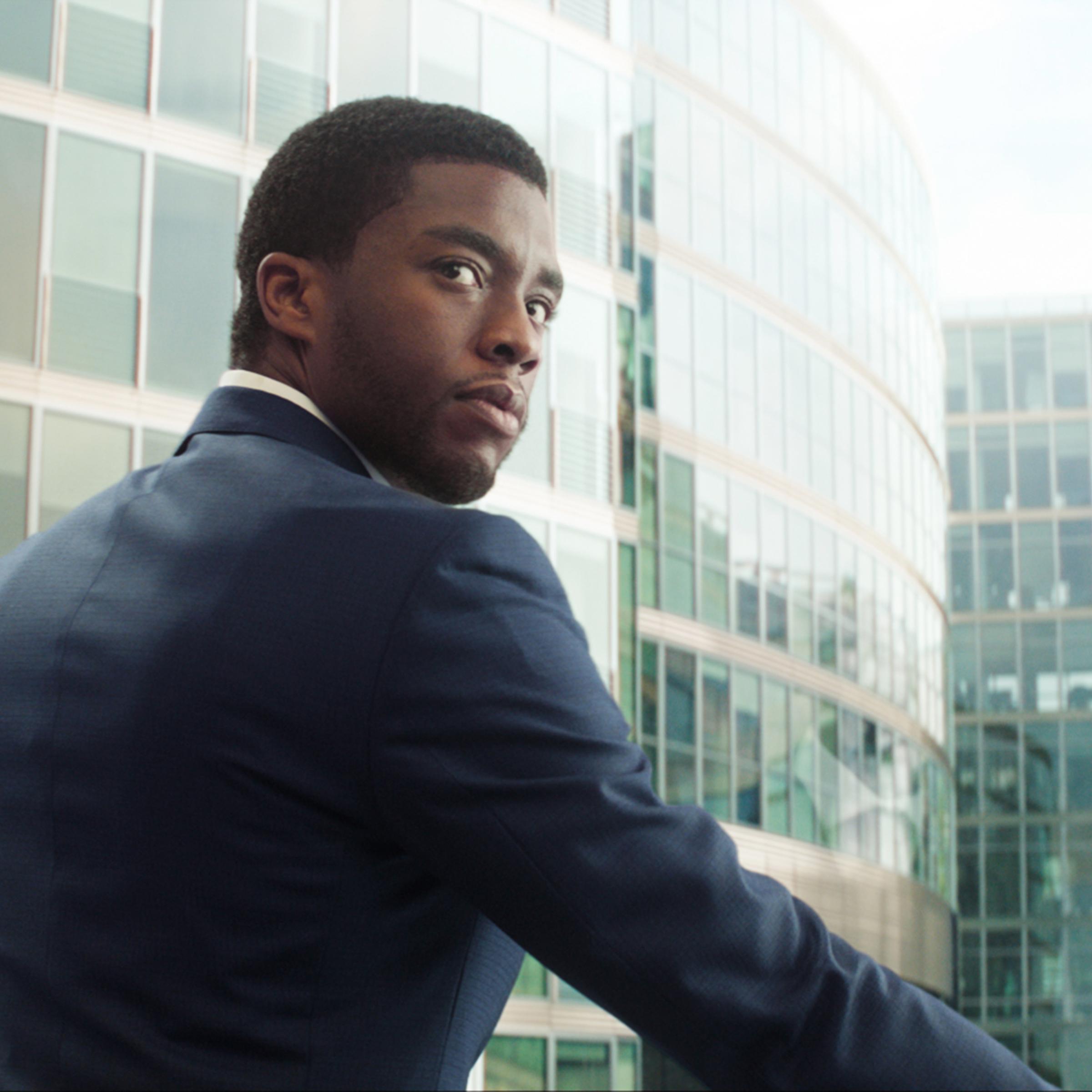 Chadwick Boseman as T'Challa in Captain America: Civil War.