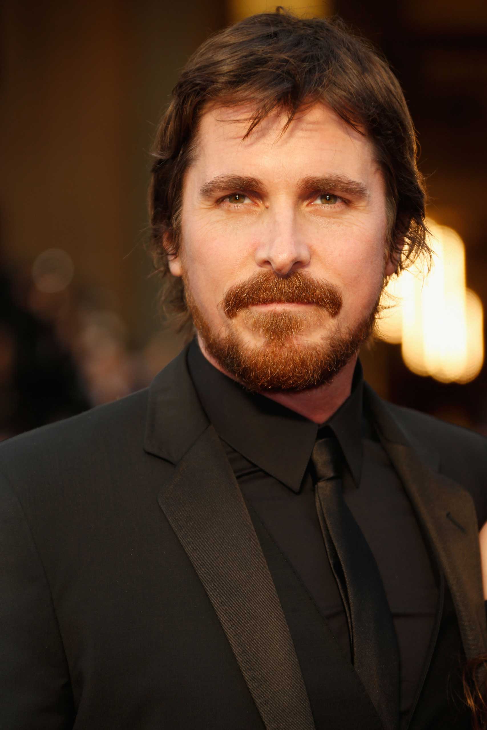 Christian Bale attends the 86th Oscars on March 2, 2014 in Hollywood.
