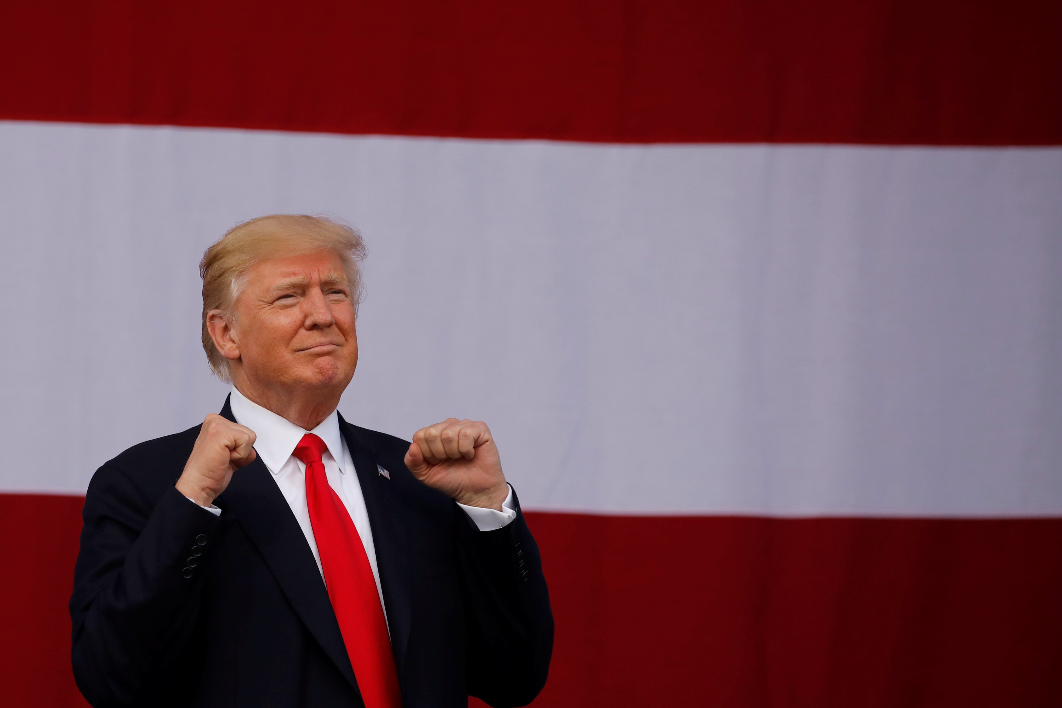 U.S. President Donald Trump arrives to delivers remarks at the 2017 National Scout Jamboree in Summit Bechtel National Scout Reserve, West Virginia, U.S.,