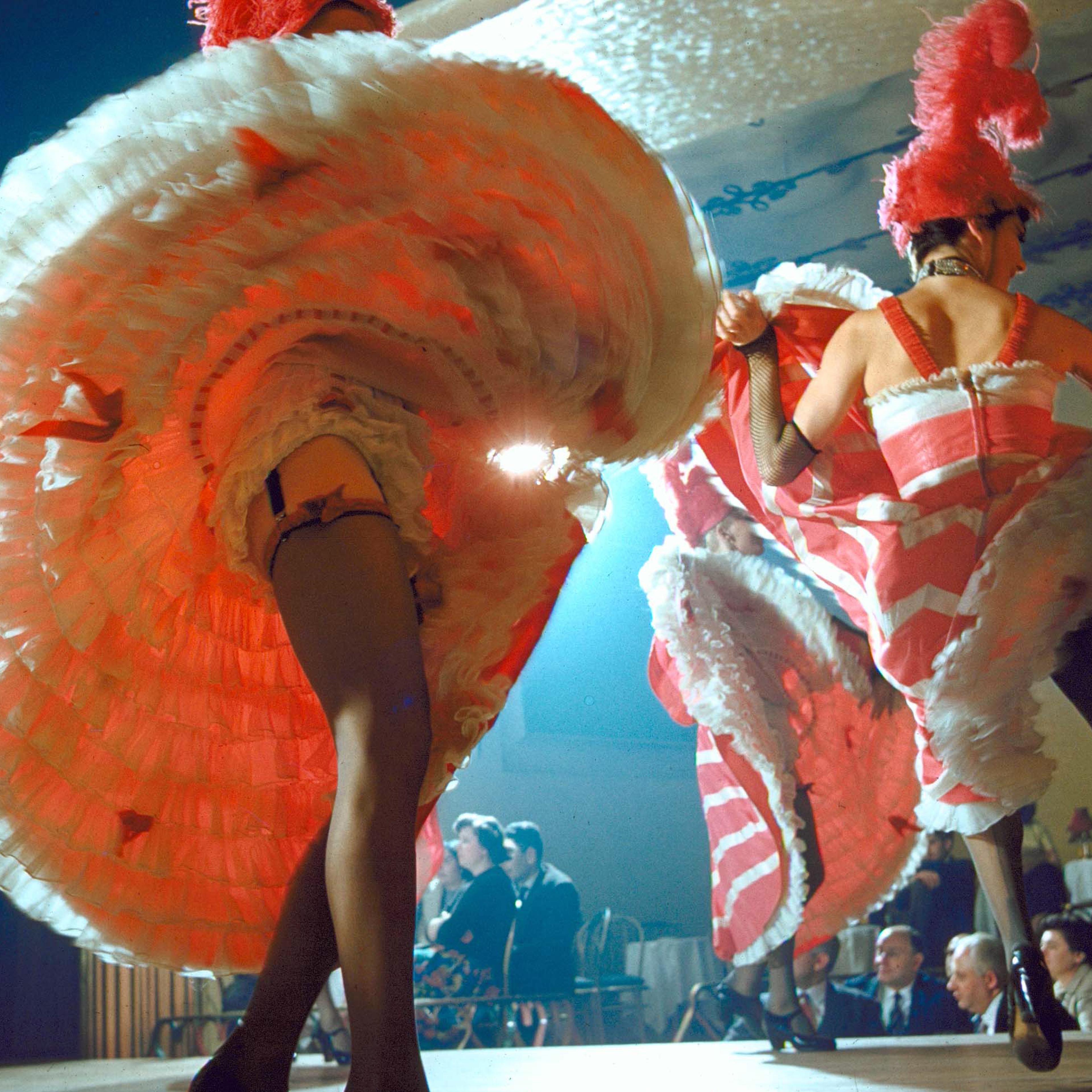 Dancers at the Moulin Rouge, late 1950s.