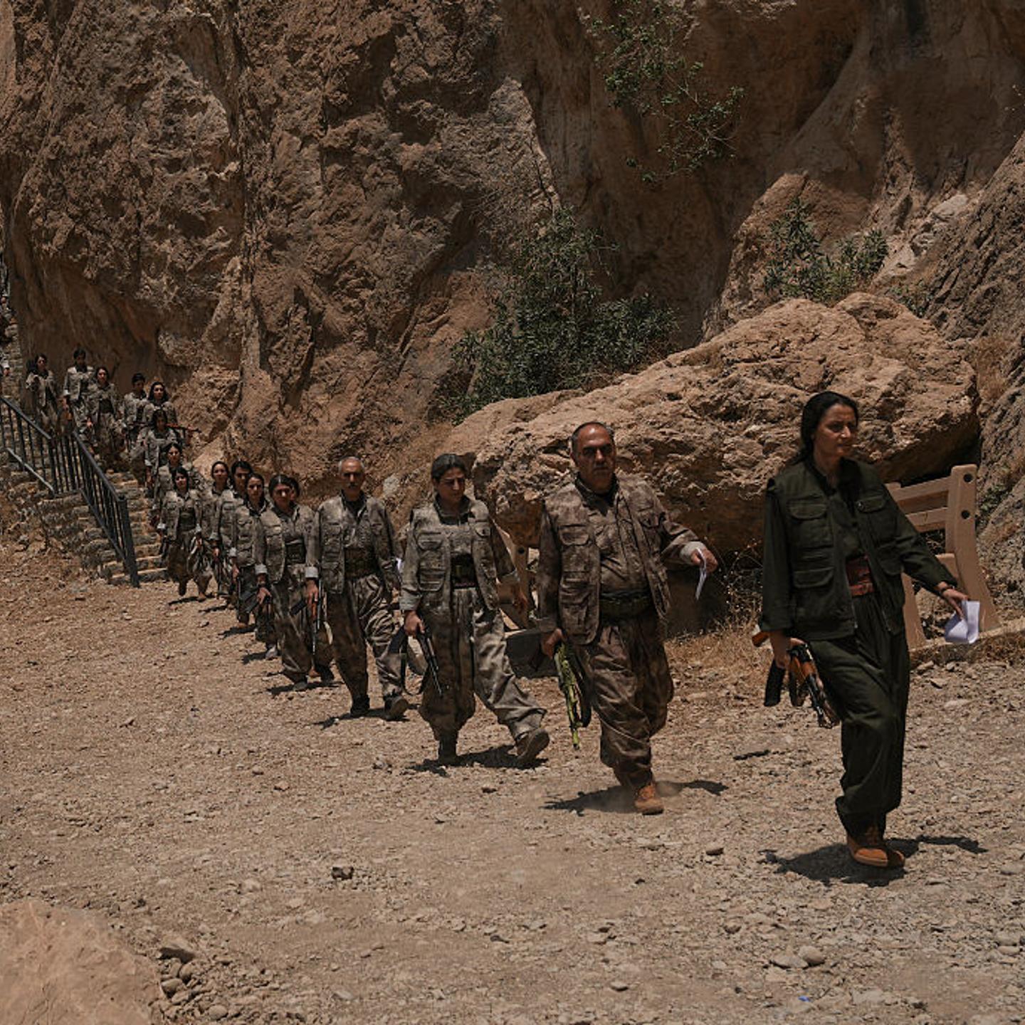 First group of PKK destroy weapons in northern Iraq