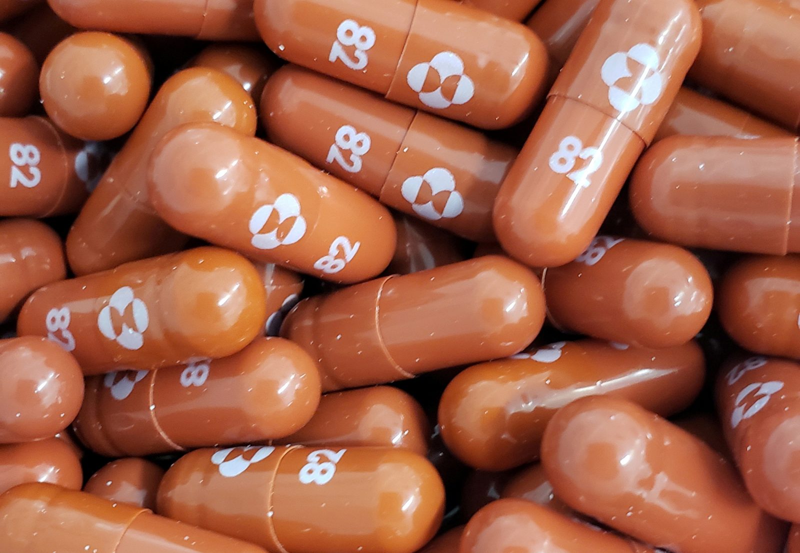 An experimental COVID-19 treatment pill called molnupiravir being developed by Merck & Co Inc and Ridgeback Biotherapeutics LP.