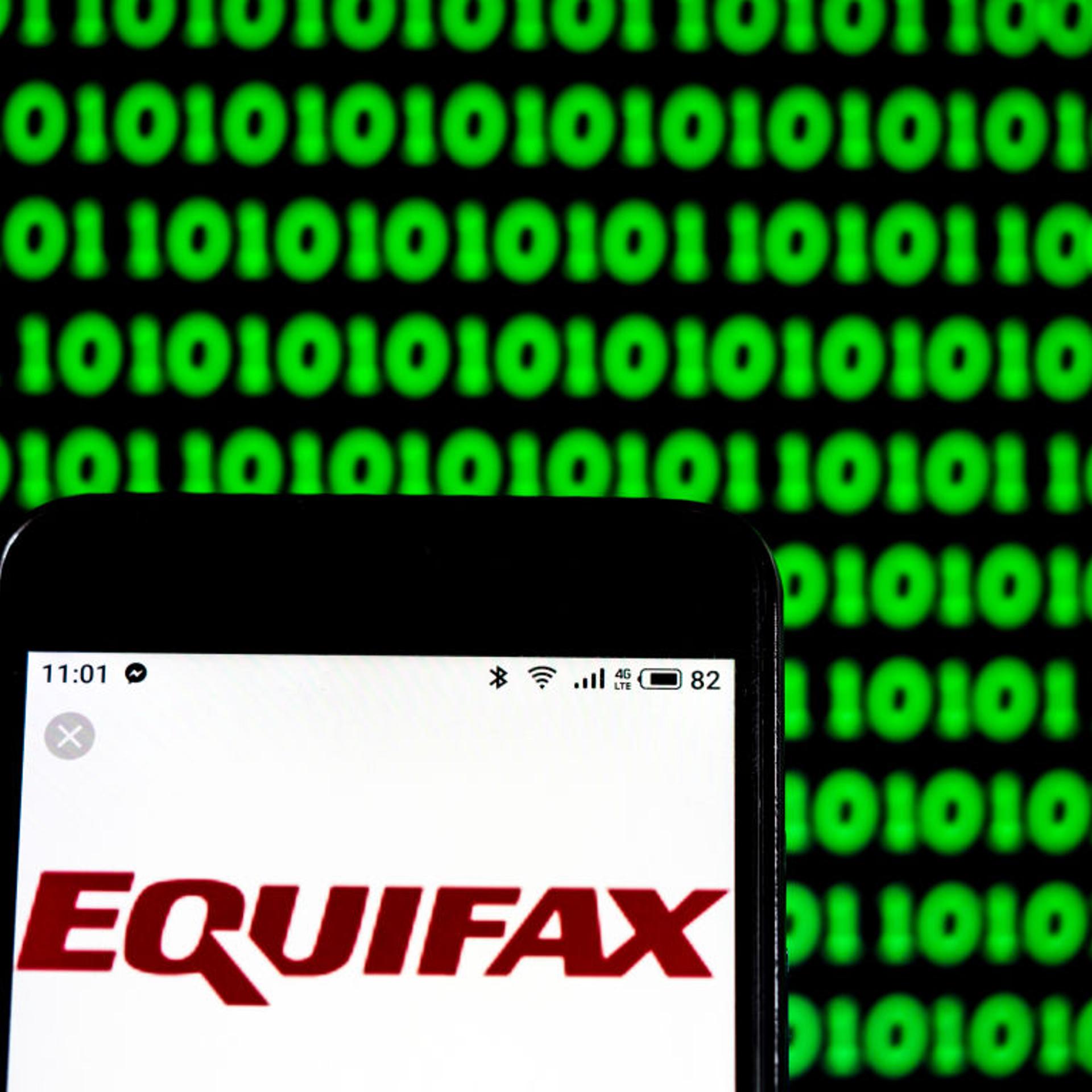 Equifax Consumer reporting agency company logo seen