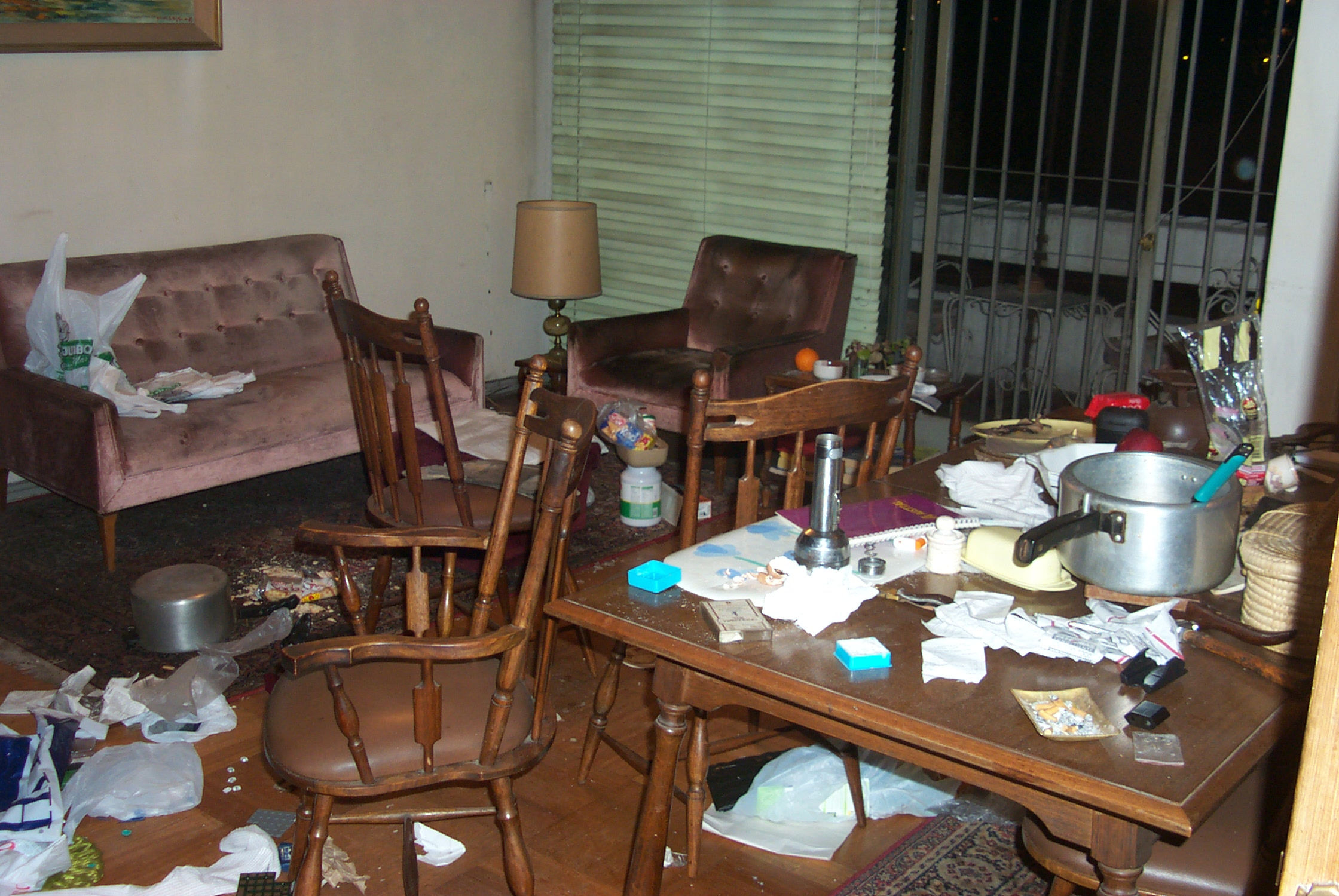 mess in a house