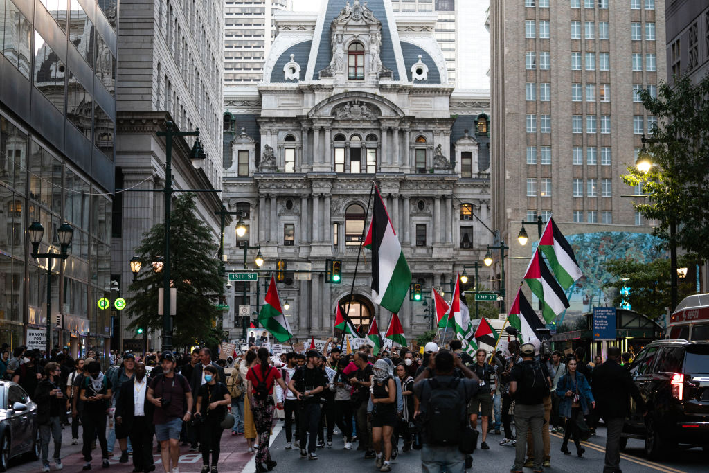 Pro-Palestinian demonstrators