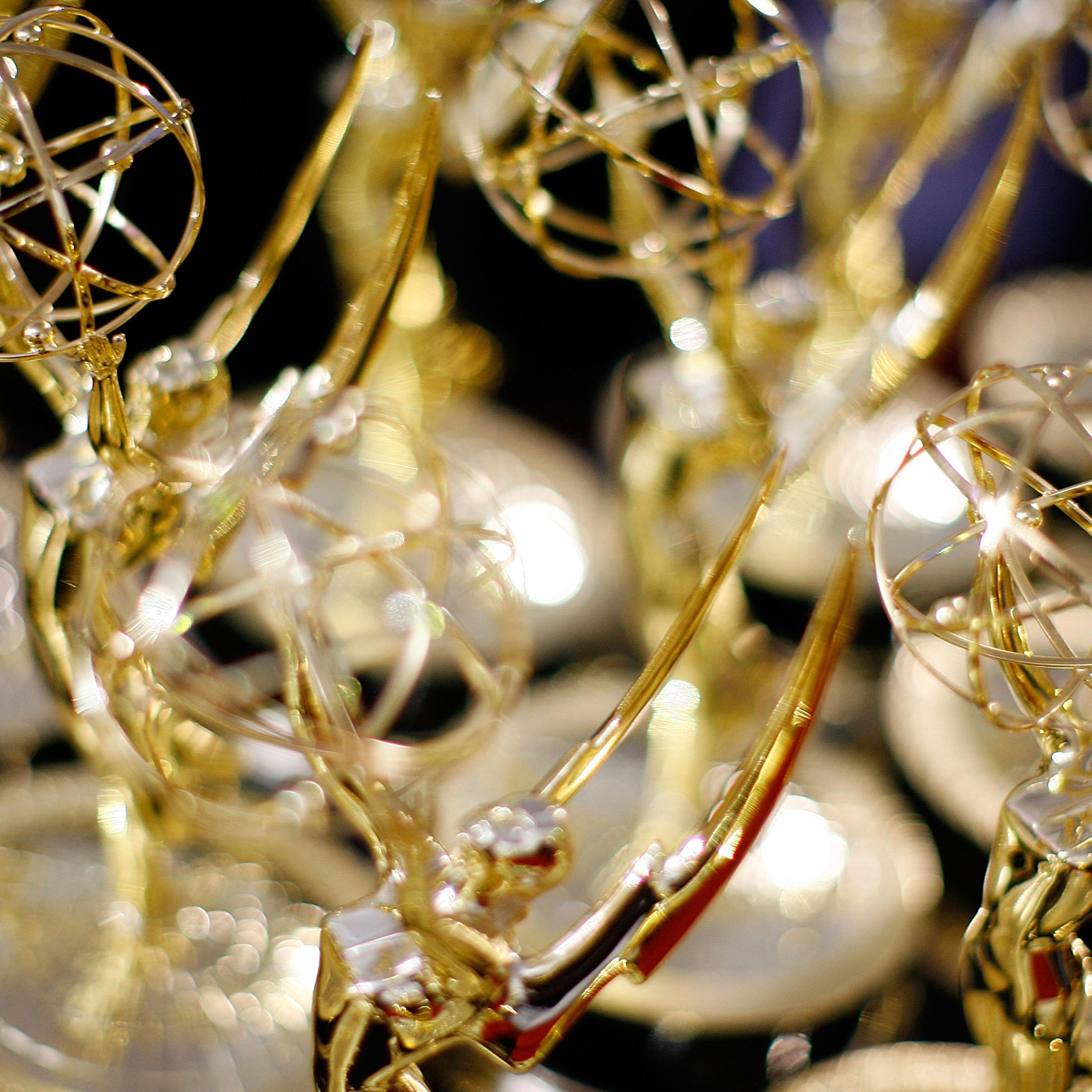 A stack of awards behind the scenes at the 59th Primetime EMMY Awards at the Shrine Auditorium in Los Angeles on Sept. 16, 2007.