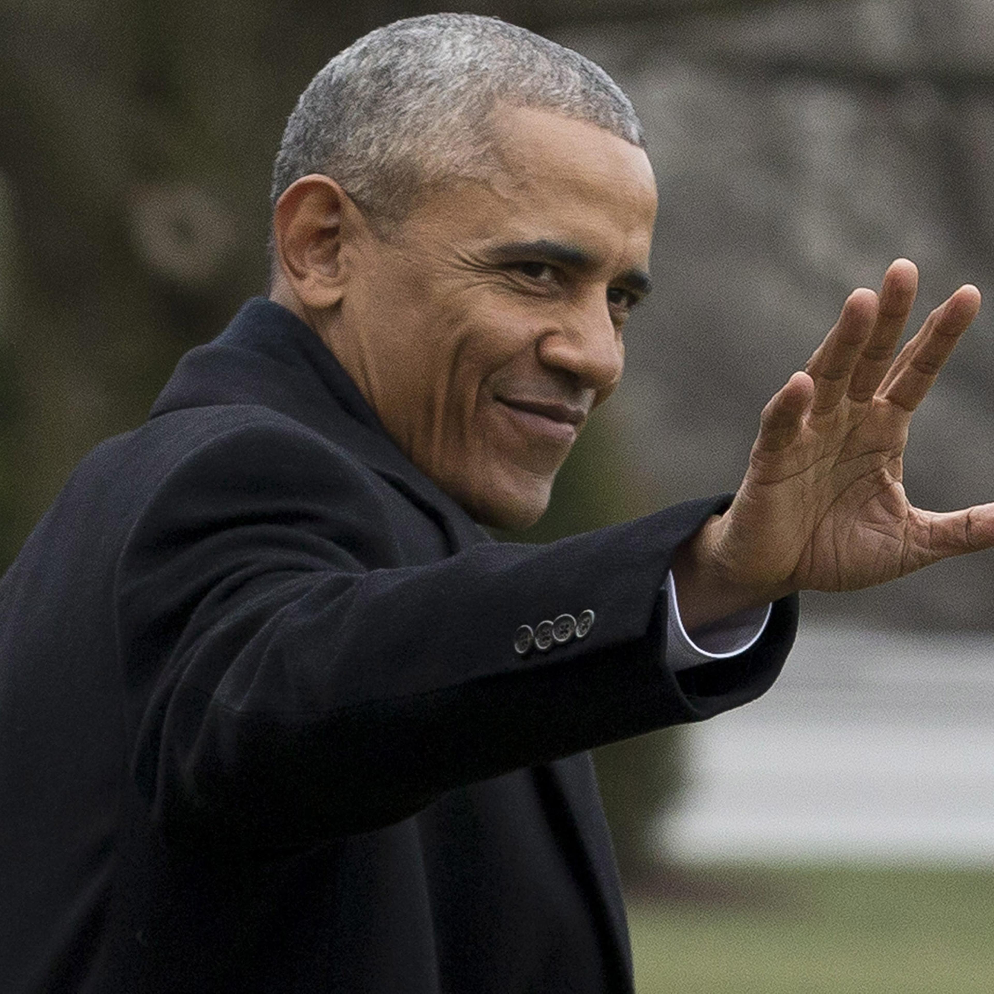 US President Barack Obama departs the White House