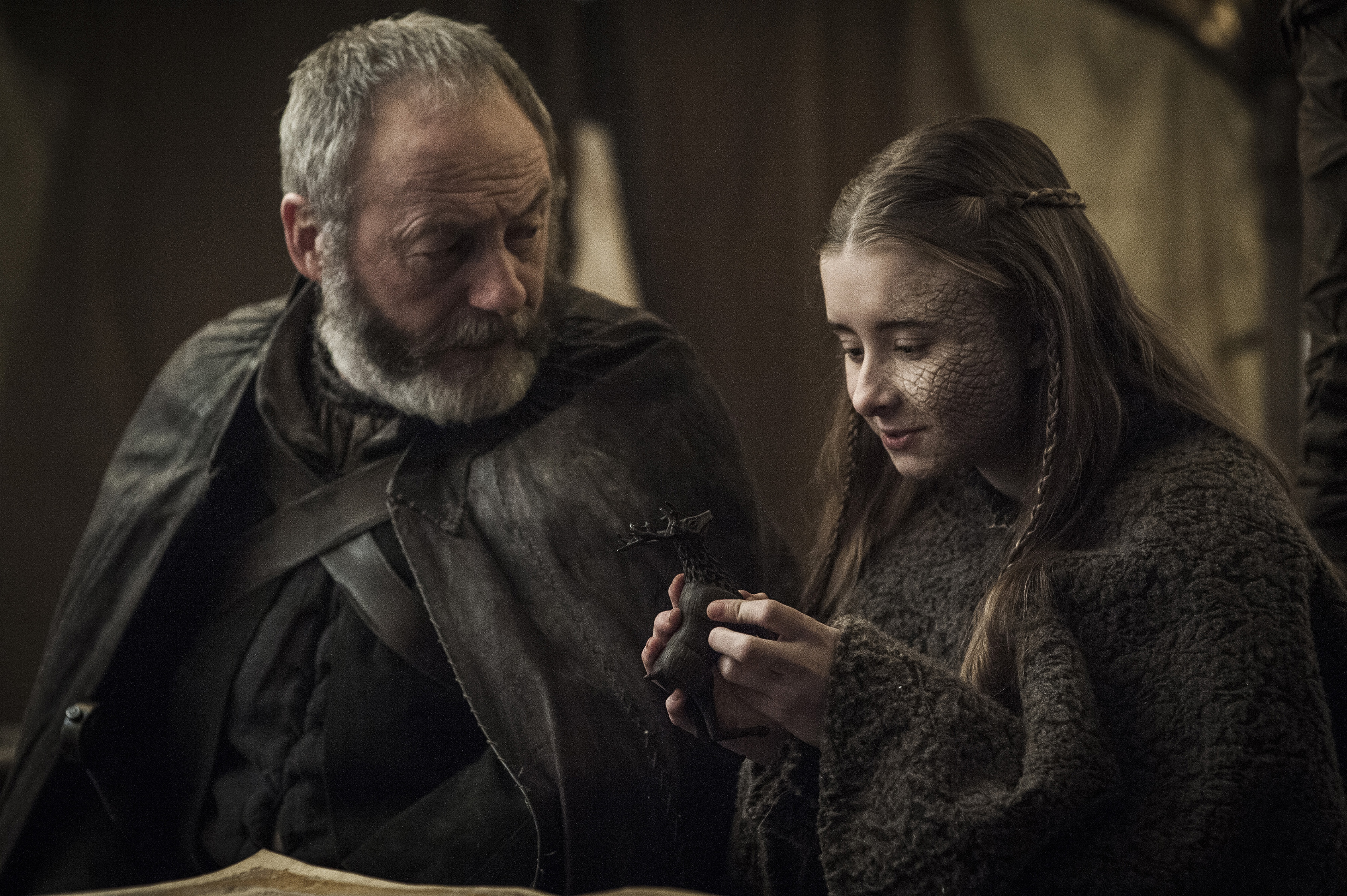 Ser Davos and Shireen in Game of Thrones' "The Dance of Dragons"