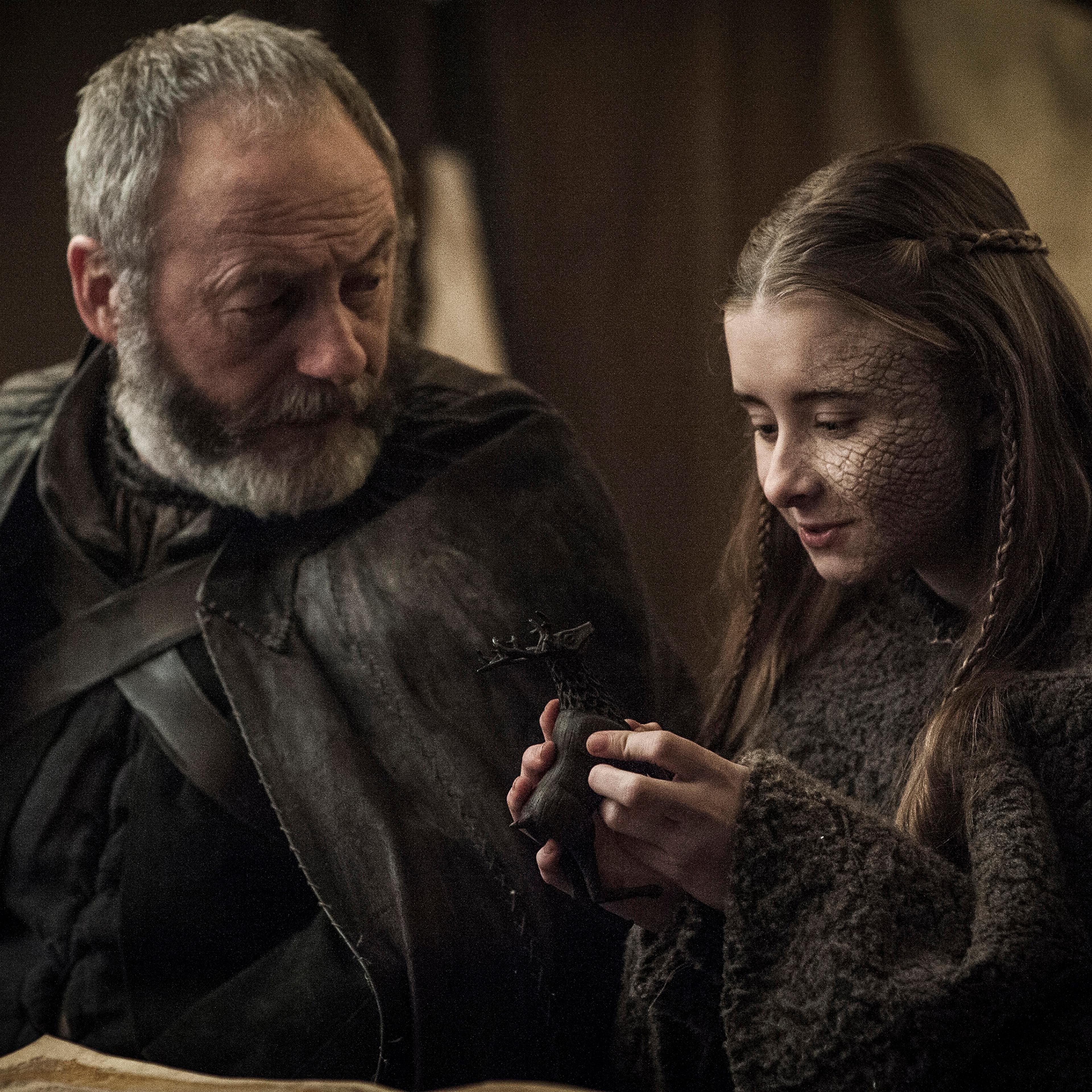 Ser Davos and Shireen in Game of Thrones' "The Dance of Dragons"