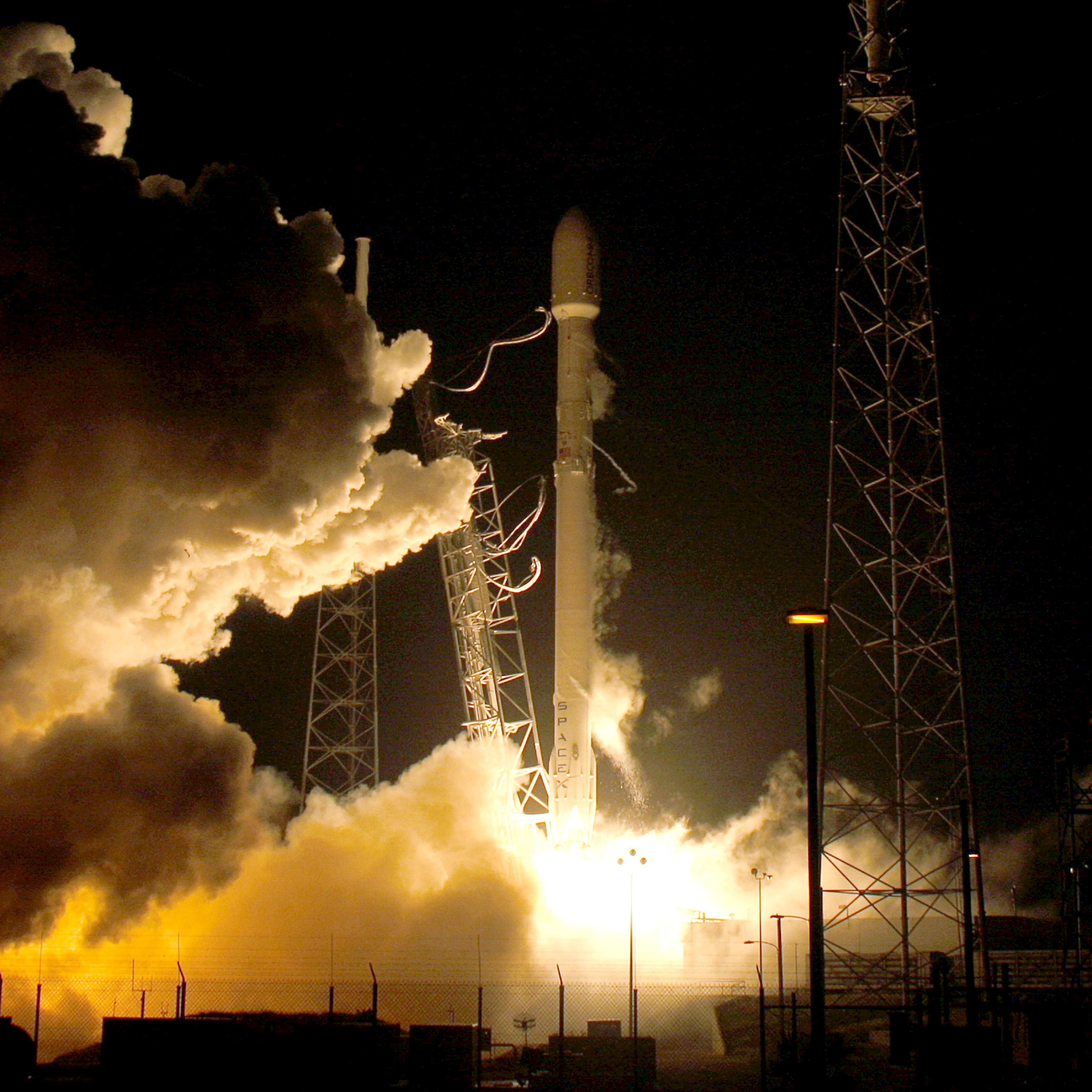 FILE PHOTO: A SpaceX Falcon 9 rocket lifts off at the Cape Canaveral Air Force Station in Cape Canaveral